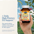 Vitamin D3 Garden of Life 5000 IU Raw Whole Food Supplement


