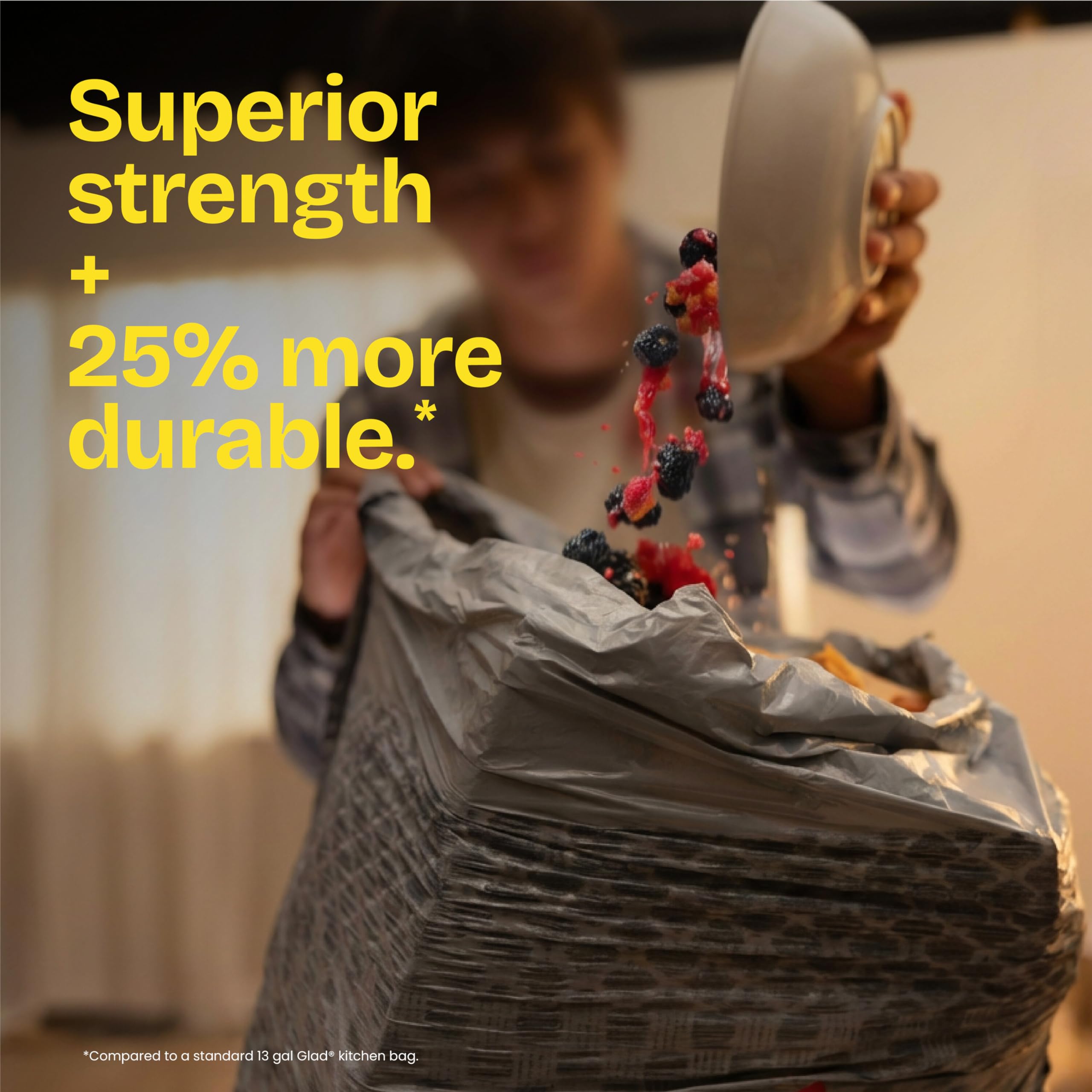 Glad ForceFlex MaxStrength LeakGuard Kitchen Trash Bags

