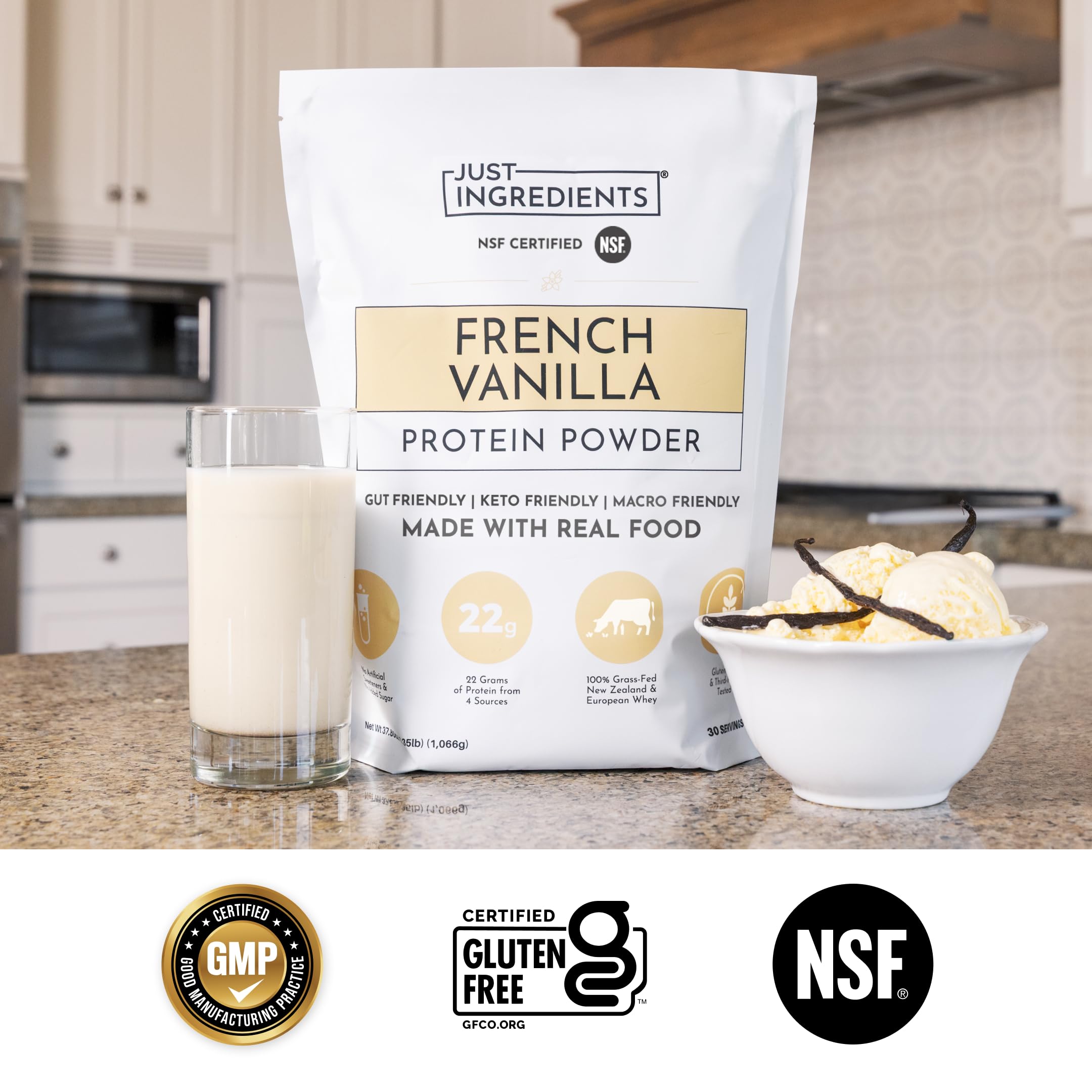 Just Ingredients Protein Powder Blend - Grass-Fed Whey

