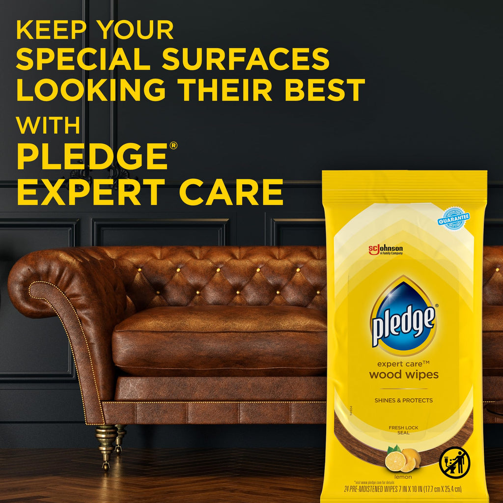 Pledge Wood Wipes - Expert Care Furniture Polish

