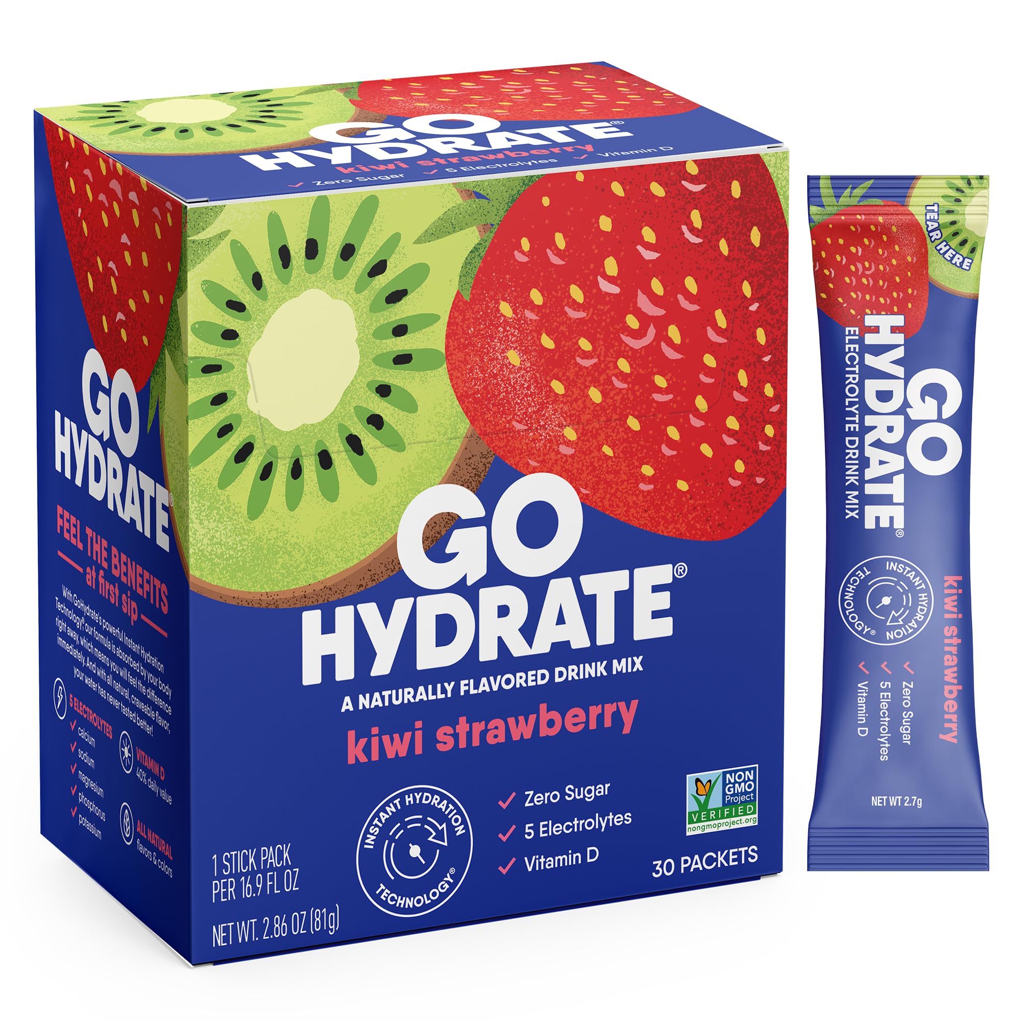 GoHydrate Electrolyte Powder - Low Sodium Sugar Free Hydration
