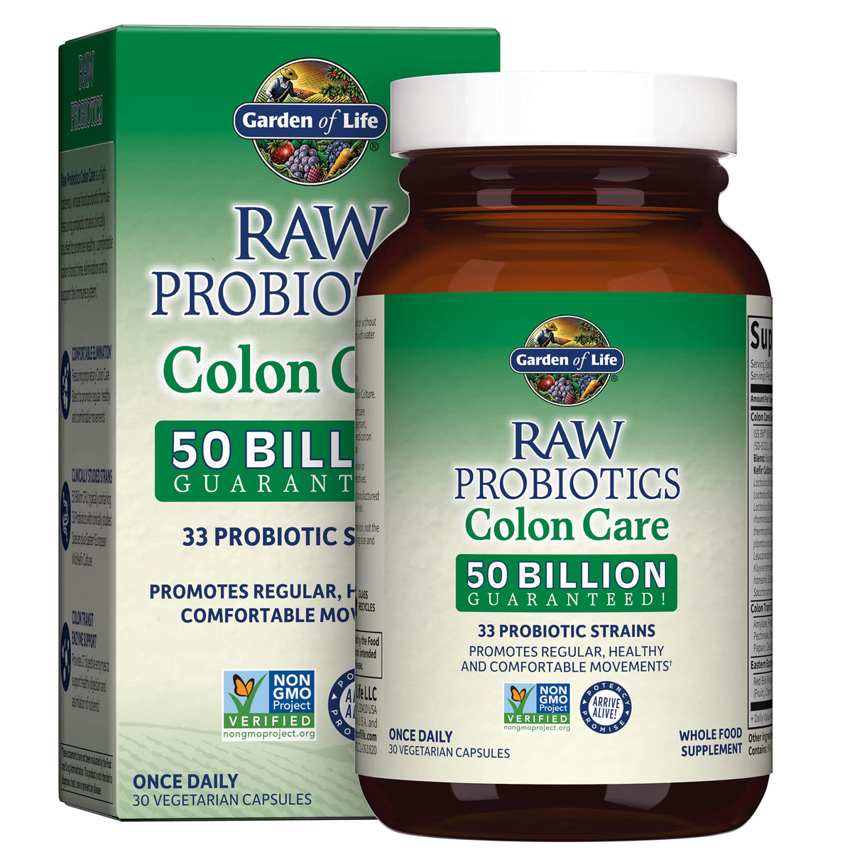 Garden of Life Raw Probiotics Colon Care Probiotic Supplement