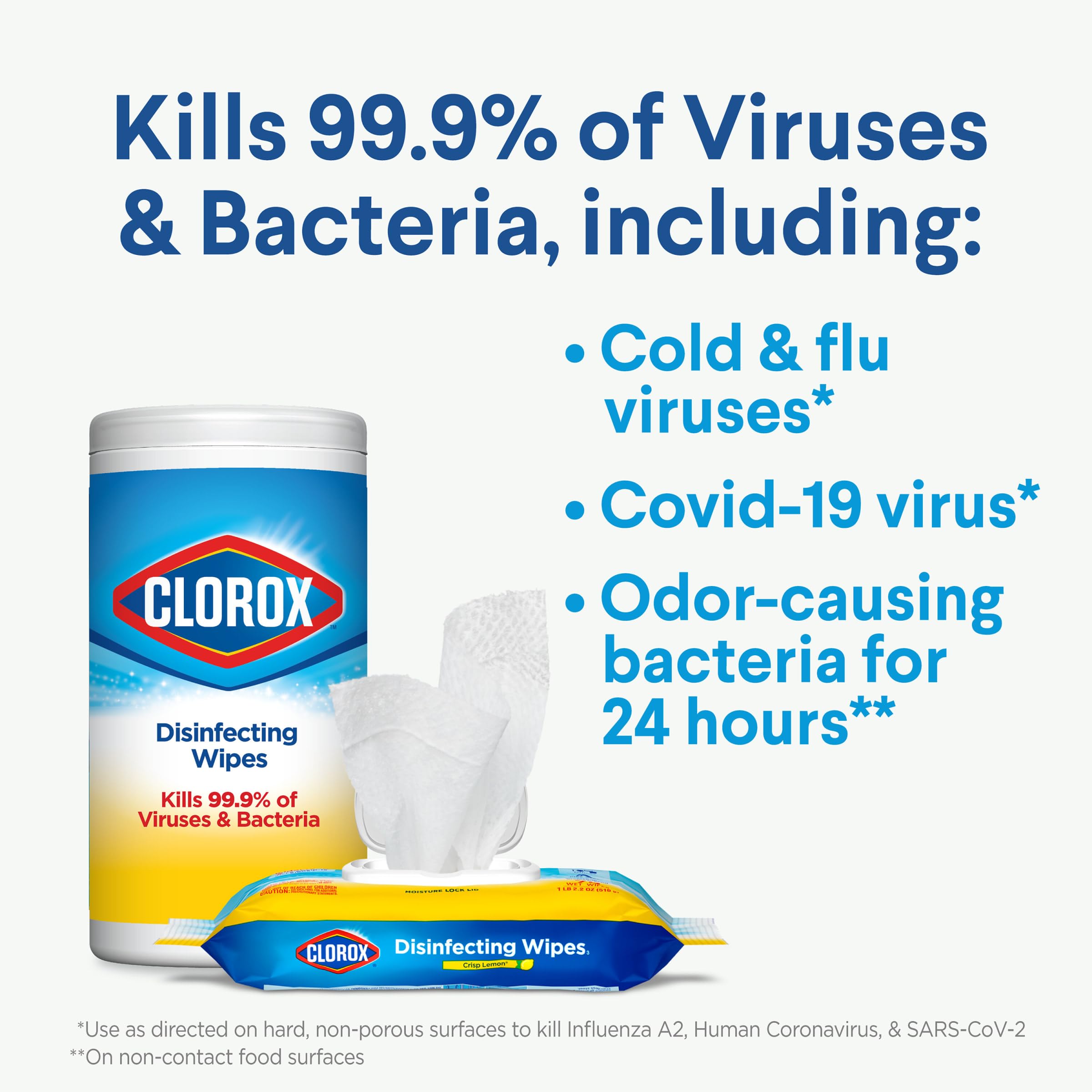Clorox Disinfecting Wipes for Surfaces - Clean and Disinfect

