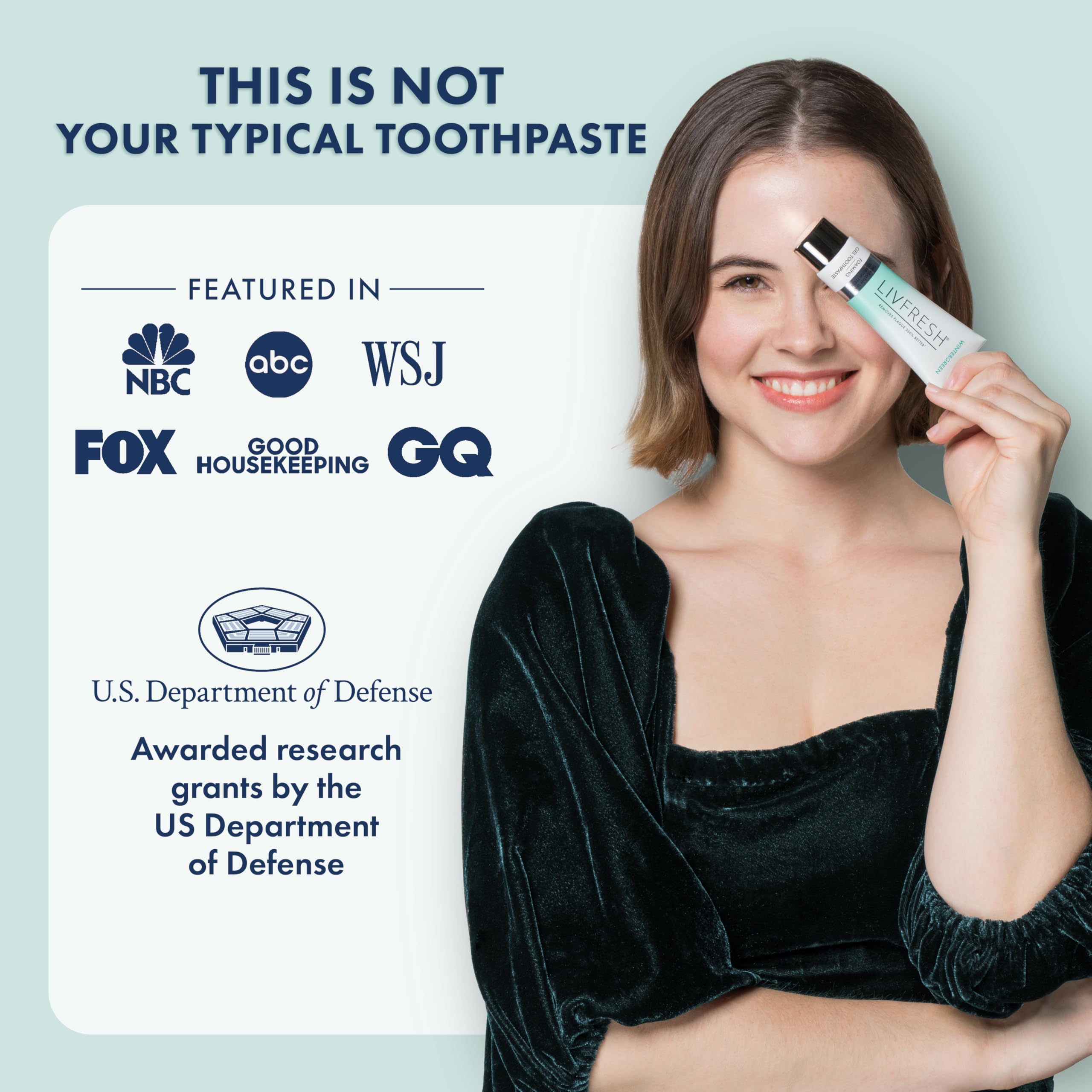 LIVFRESH Toothpaste Gel – SLS-Free Dental Gel

