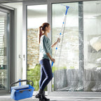 Window Cleaning Kit with Bucket and Interchangeable Heads

