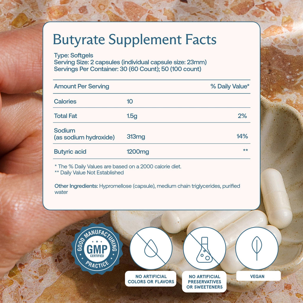 BodyBio Butyrate Postbiotic for Gut Health

