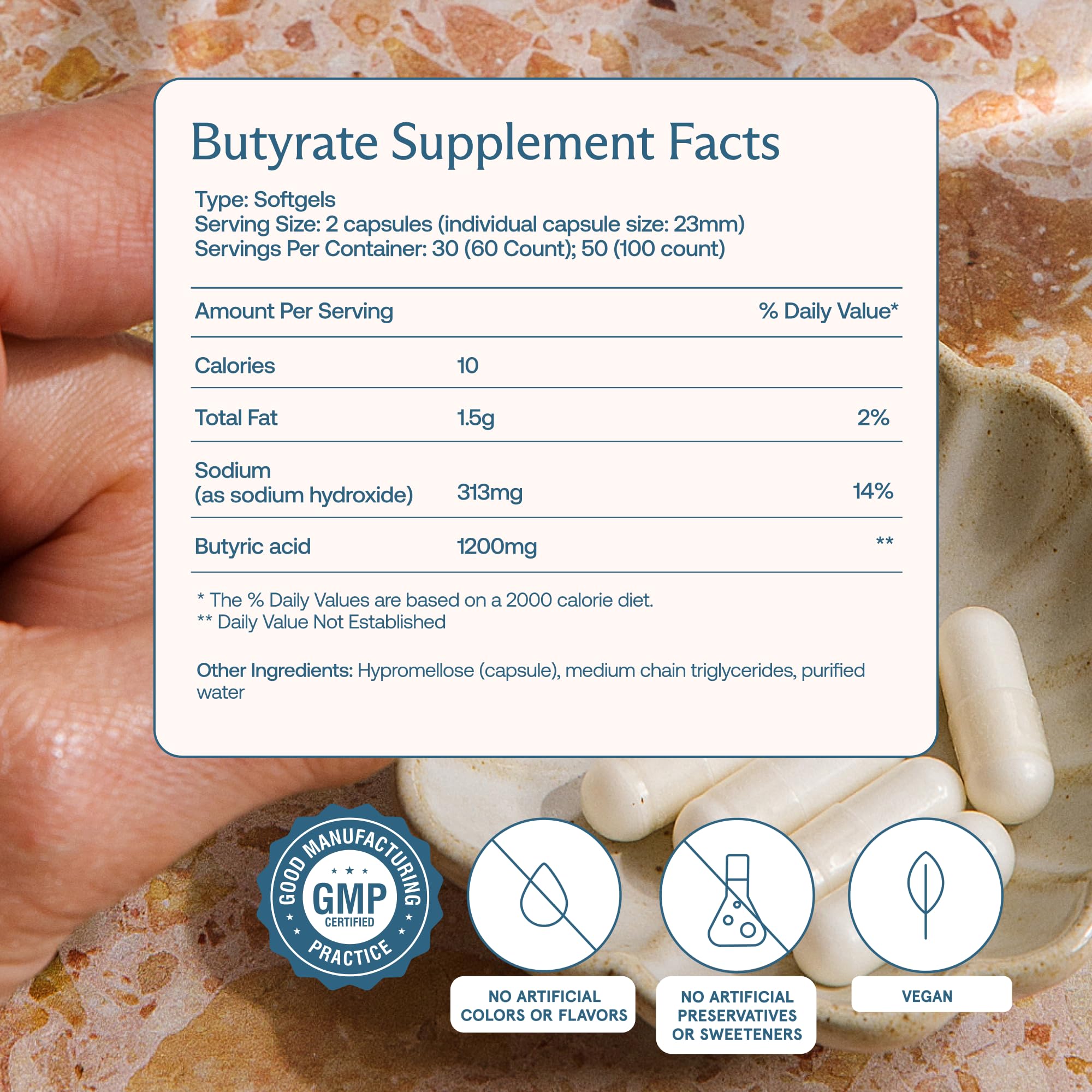 BodyBio Butyrate Postbiotic for Gut Health

