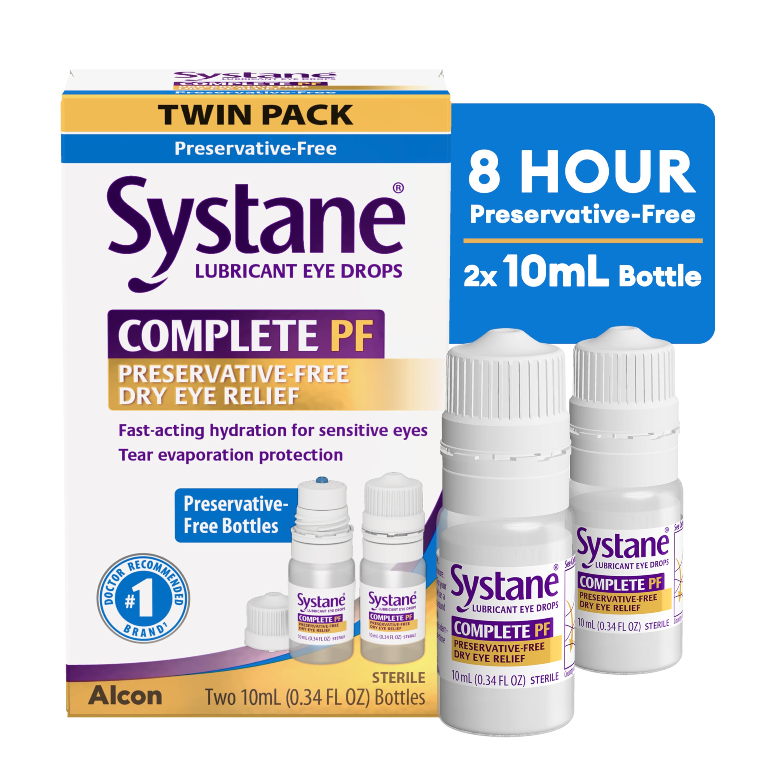 Systane COMPLETE Preservative-Free Eye Drops|Dry Eye Relief

