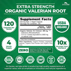 Valerian Root Extract by Zazzee Naturals Organic Supplement

