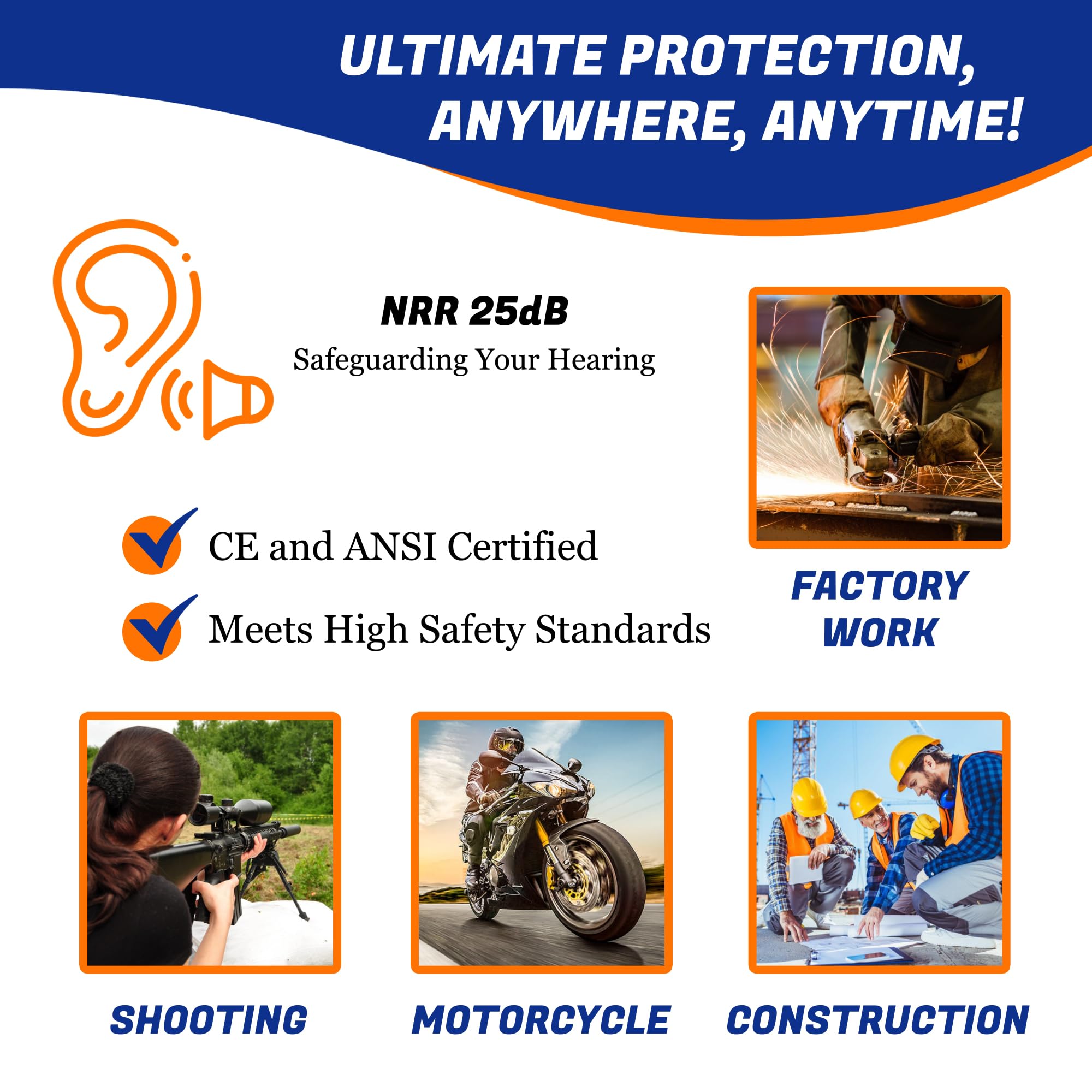 Ear Plugs: Quality Reusable Silicone for Noise Reduction

