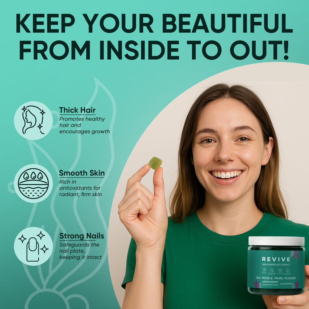 Balmbare Revive Hair Growth Gummies | Sea Moss & Vitamins

