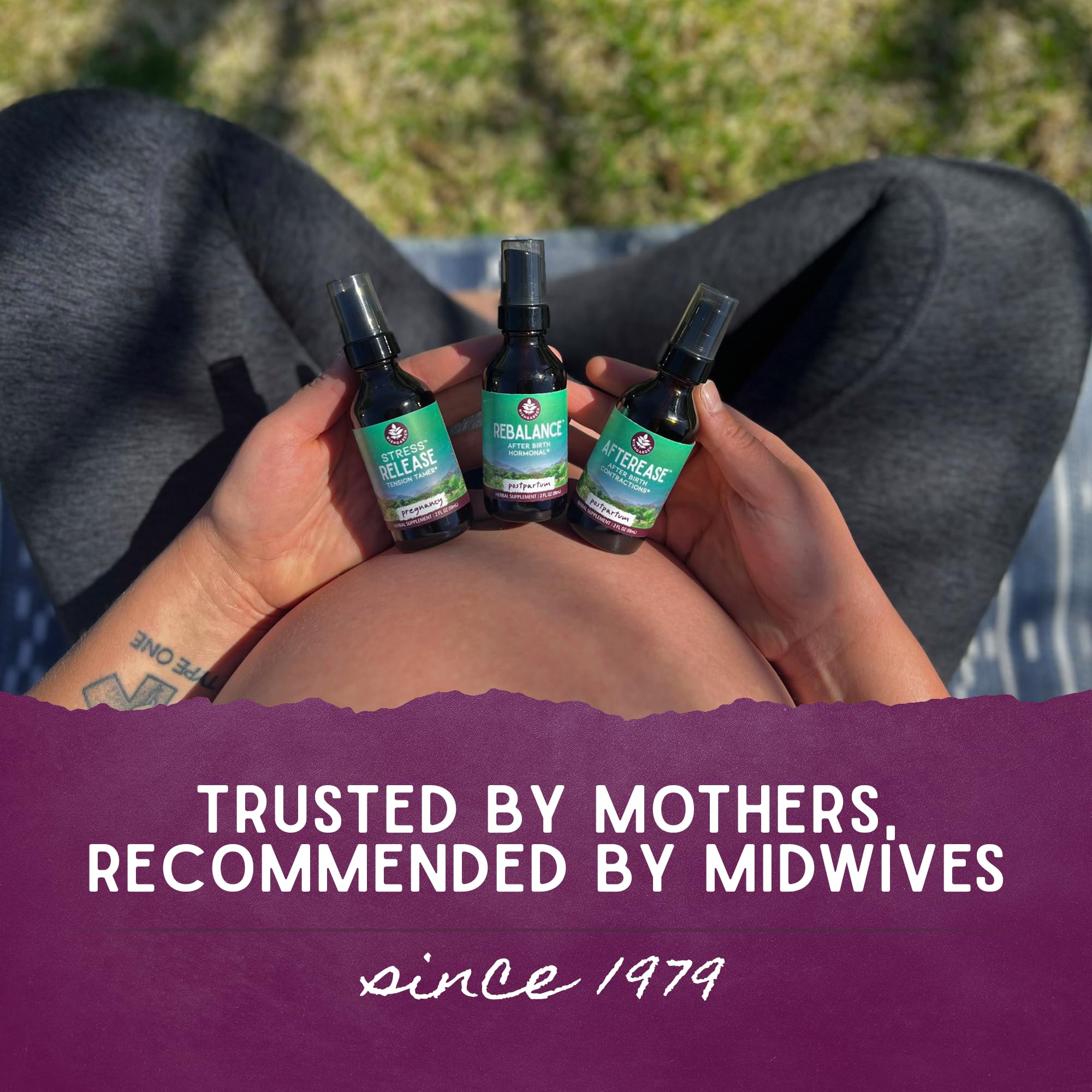 WishGarden AfterEase Drops Postpartum Cramps Relief Herbal

