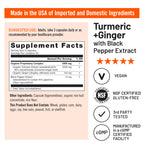 NatureWise Turmeric Curcumin + Ginger Supplement - Vegan

