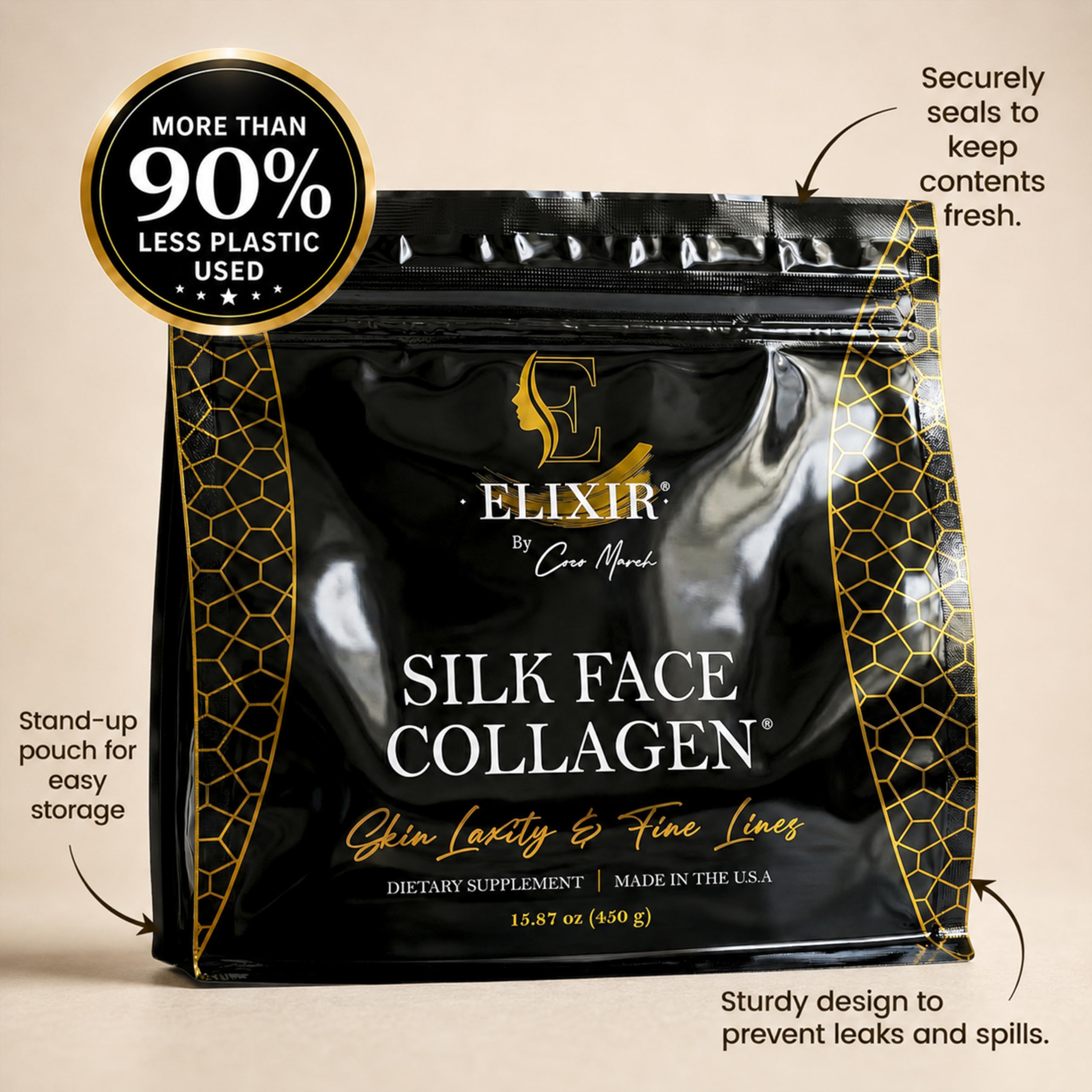 Cocó March Silk Face Collagen Peptides Powder - Skin Health


