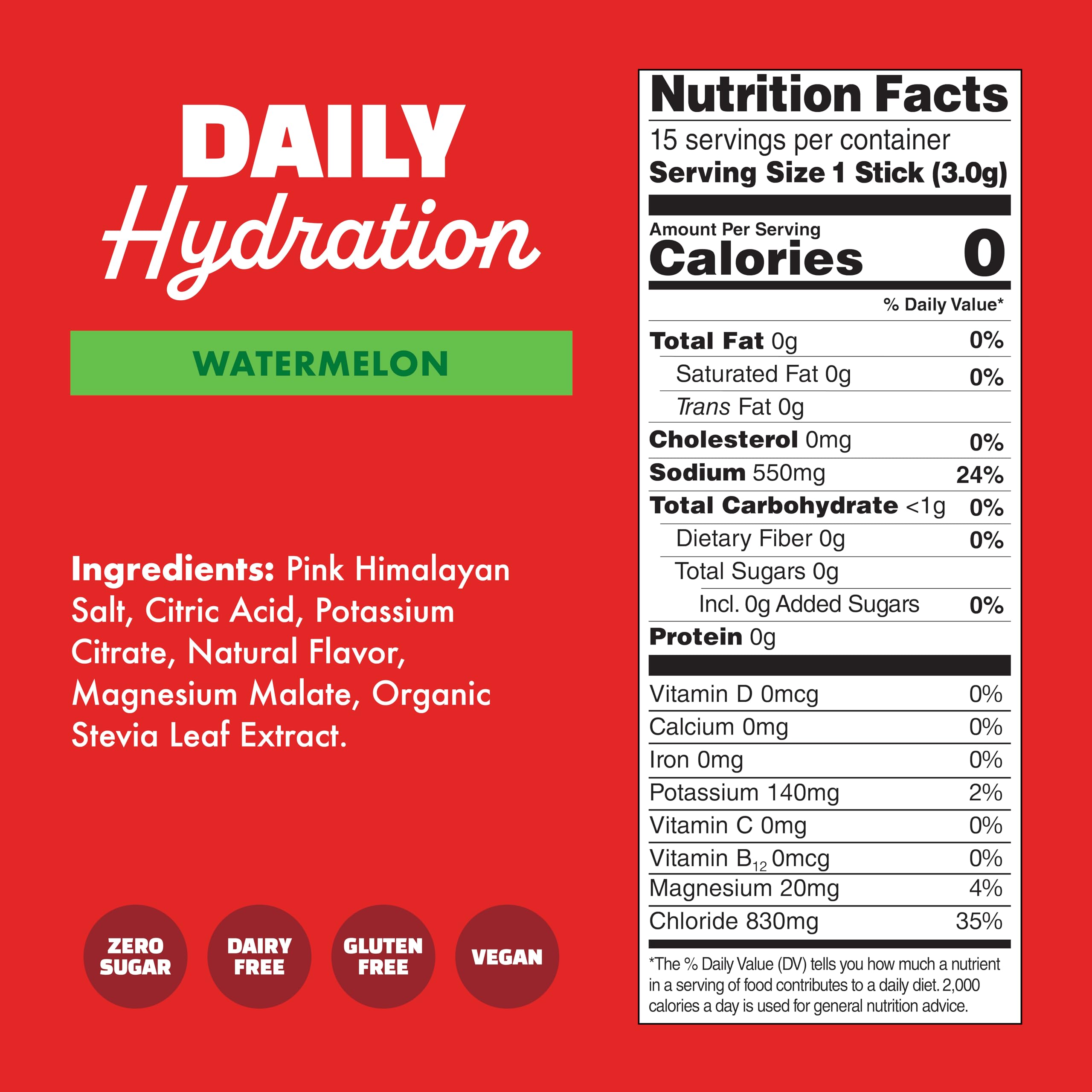 WaterBoy Daily Hydration Electrolyte Powder Drink Mix

