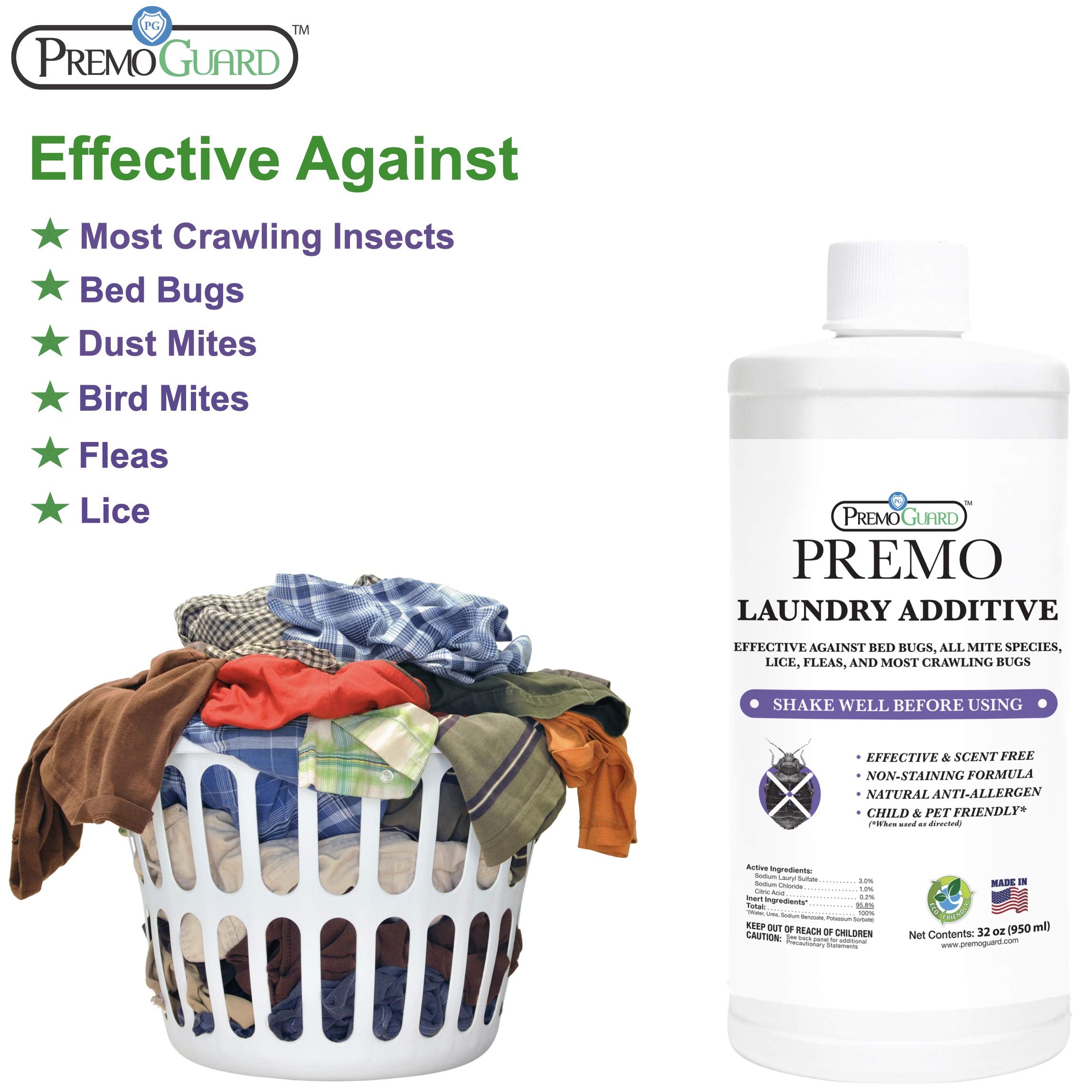 Premo Guard Bed Bug & Mite Laundry Additive – Natural

