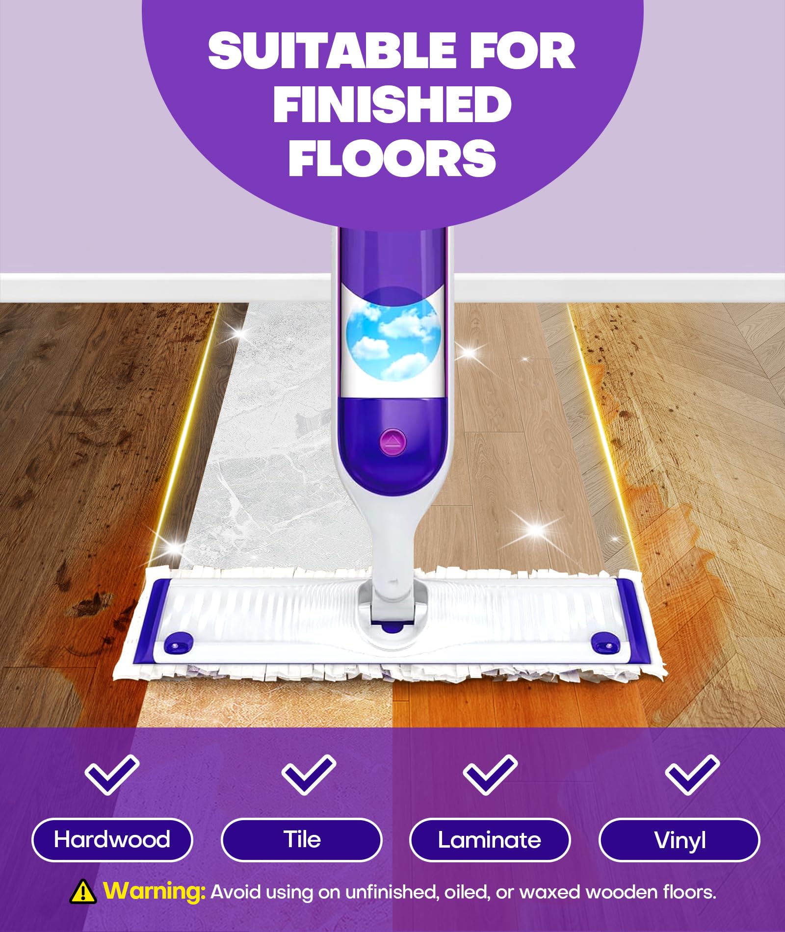 Power Mop Refill Pads by Domudy – Disposable

