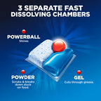 Finish Quantum Dishwasher Pods No Pre-Rinse Detergent

