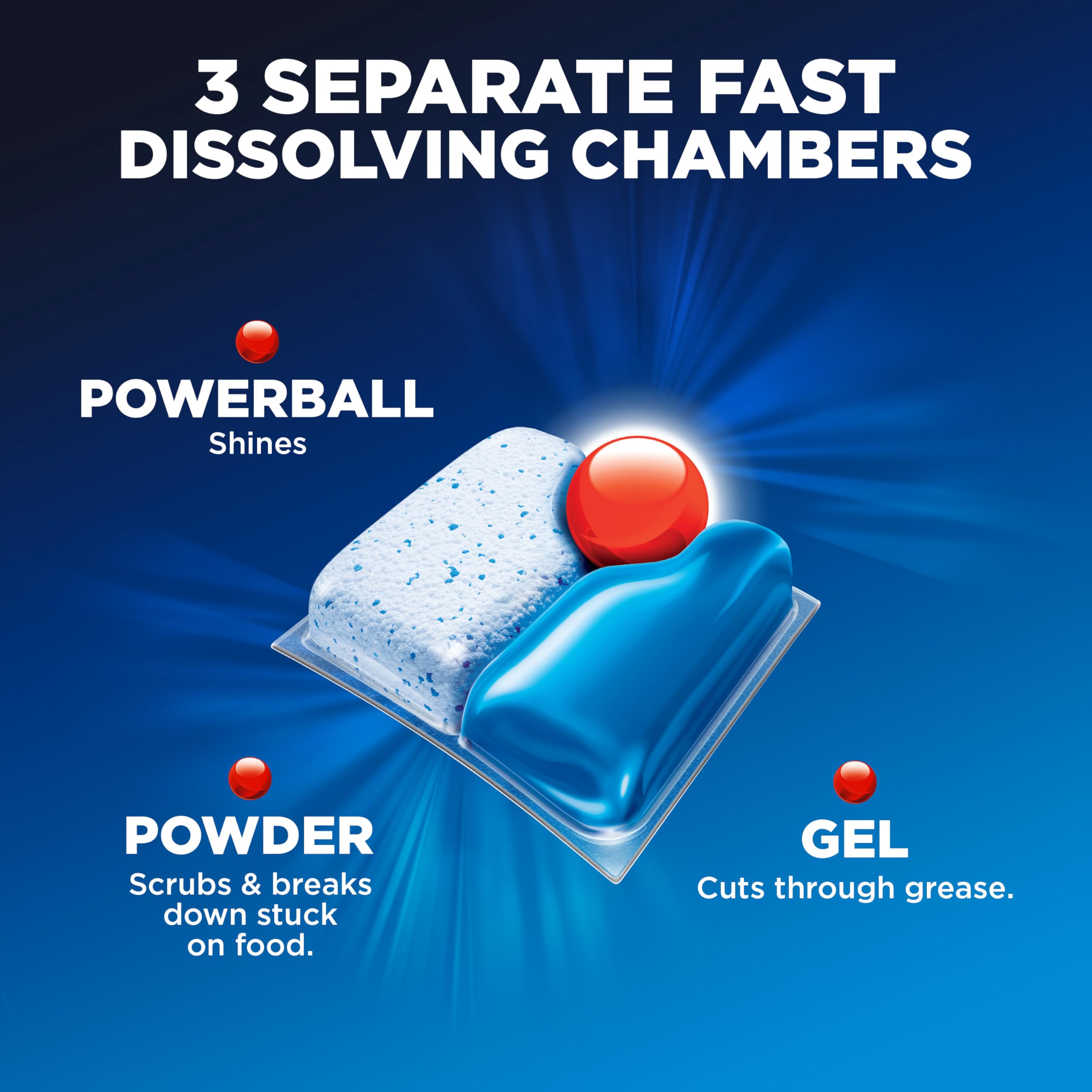 Finish Quantum Dishwasher Pods No Pre-Rinse Detergent

