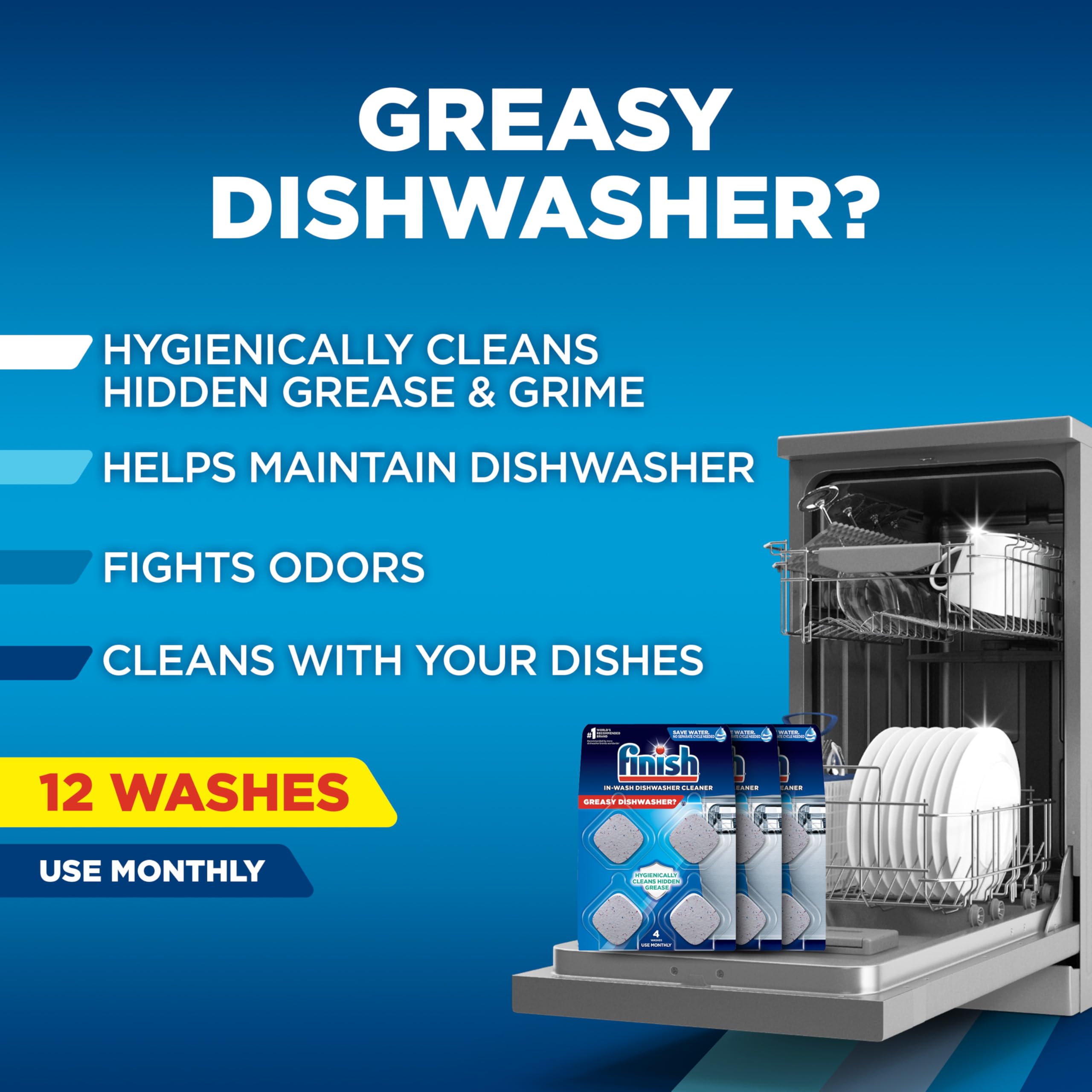 Finish Dishwasher Cleaner Deep Clean & Odor Control

