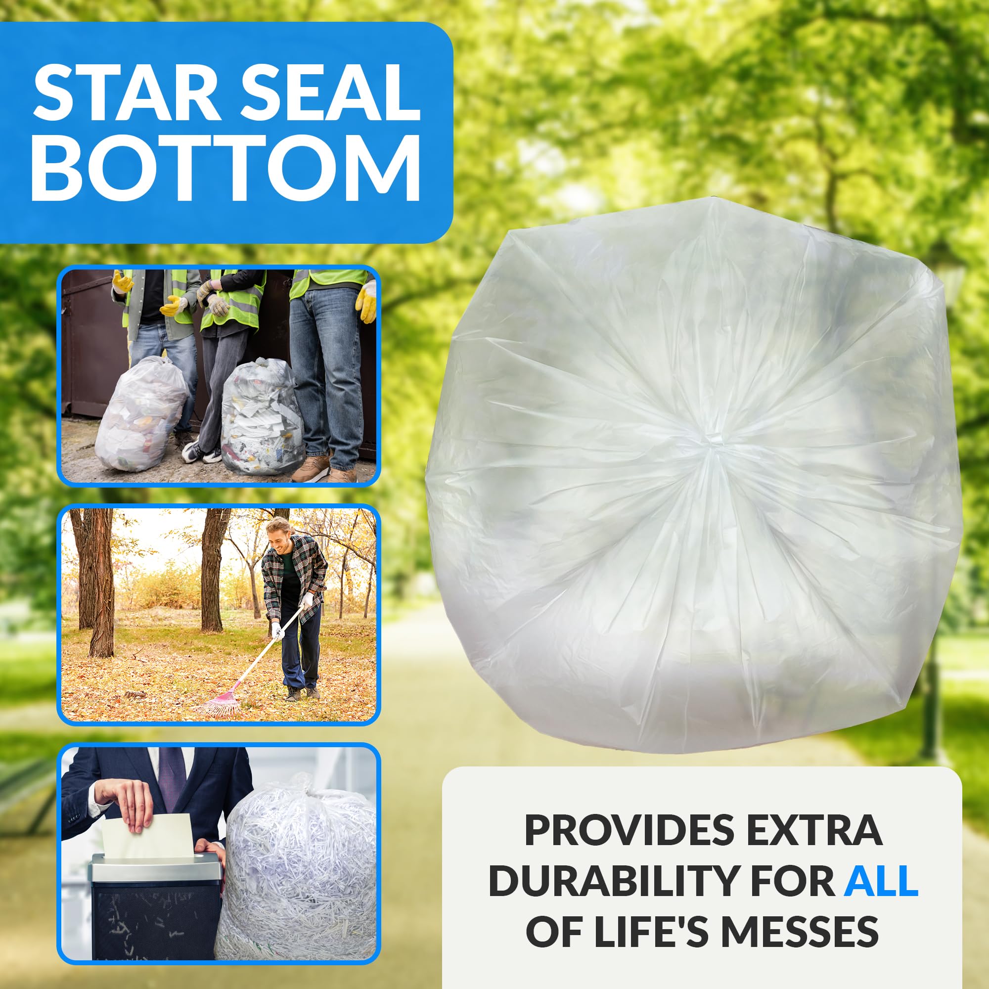Trash Bags for Waste Cleanup – Durable Bags

