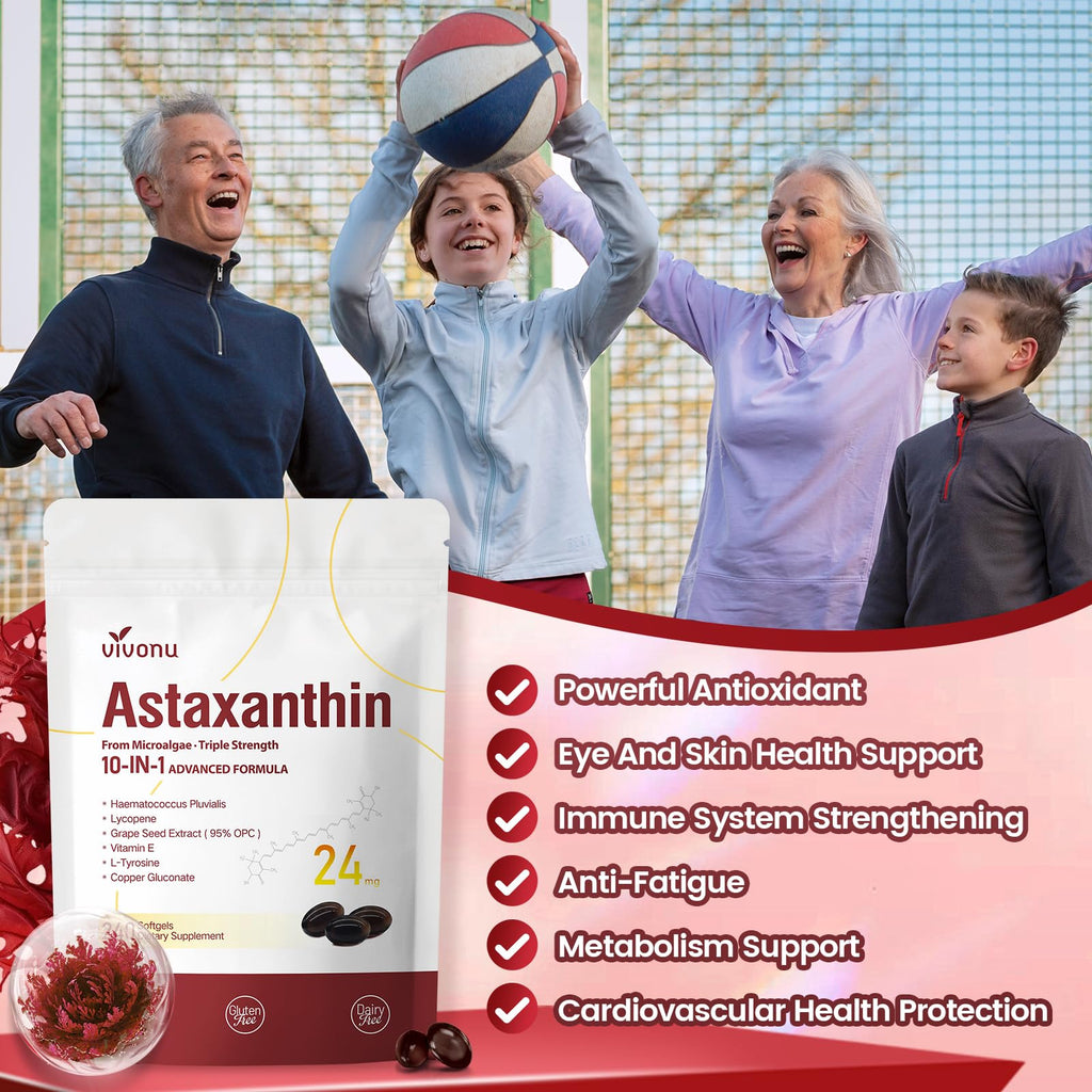 Astaxanthin Antioxidant Supplement from Haematococcus


