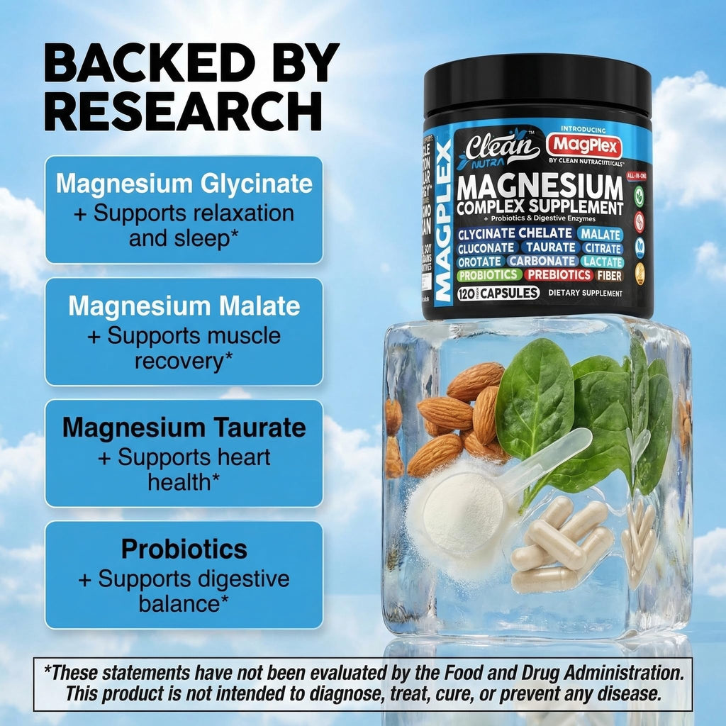 Clean Nutra Magnesium Complex - Magnesium Supplement

