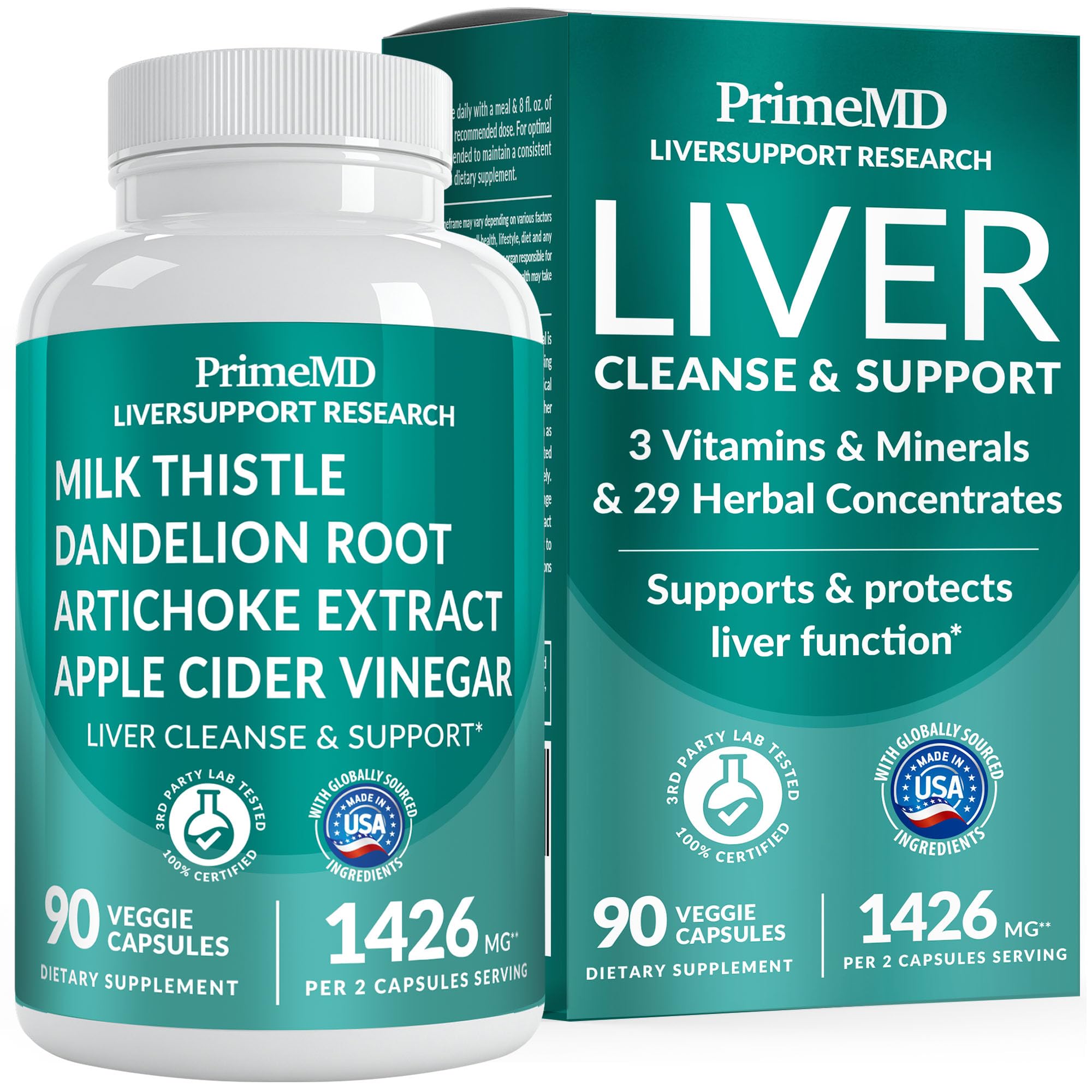 Liver Support Supplement with Milk Thistle – 32-in-1 Formula

