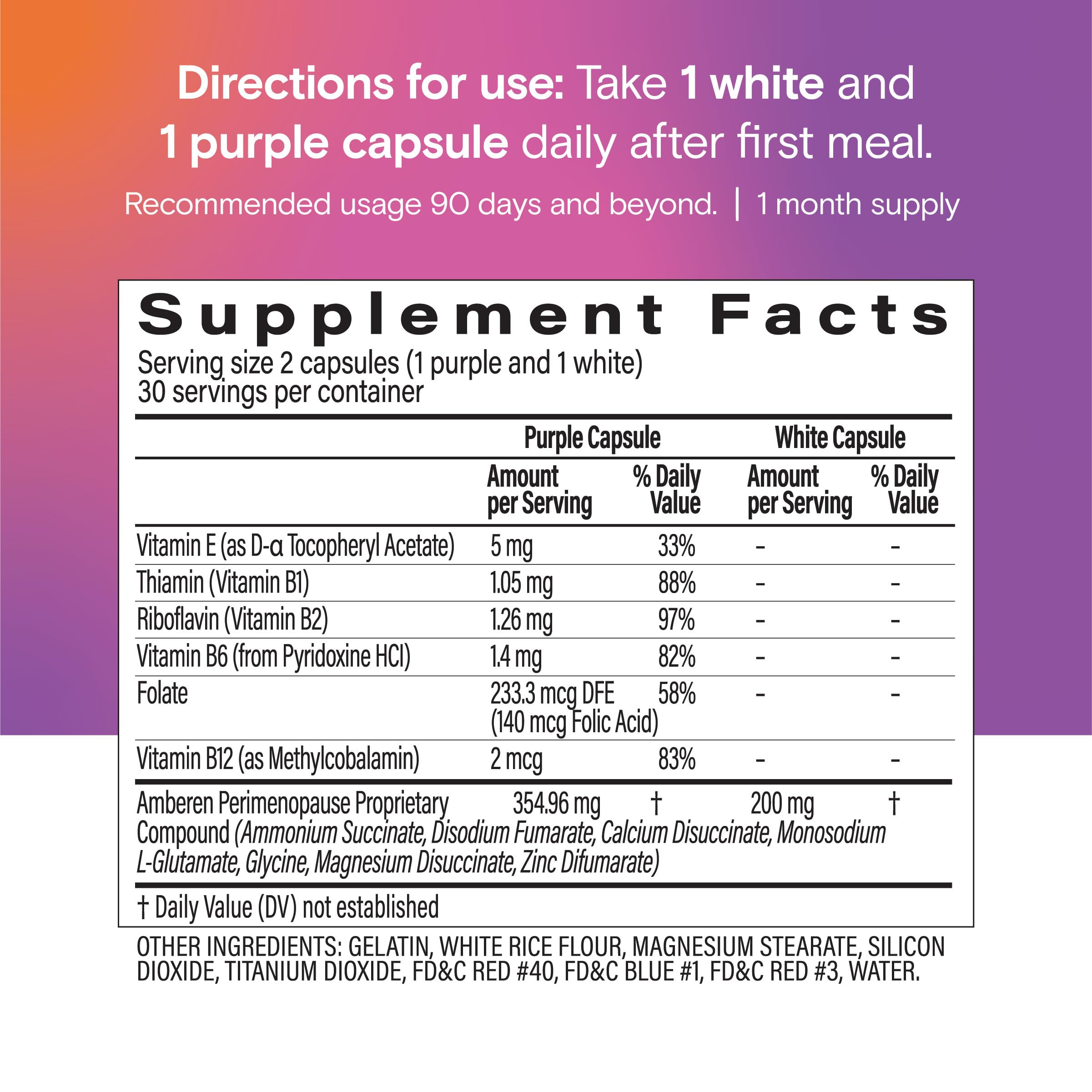 Amberen Perimenopause Supplement for Women - Hormone-Free

