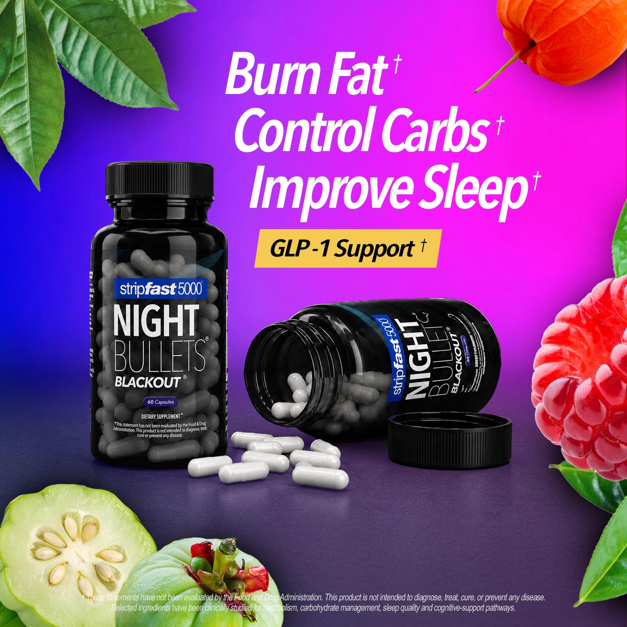 Night Bullets Nighttime Fat Burner - Stim-Free Sleep Support

