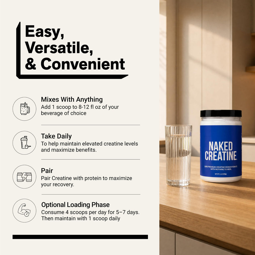 Naked Pure Micronized Creatine Monohydrate Powder | NSF Certified

