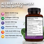 NEW AGE Biotin Hair Growth Vitamins for Hair, Skin & Nails

