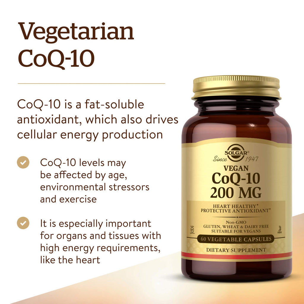 Solgar Vegetarian CoQ-10 Supplement for Heart Health

