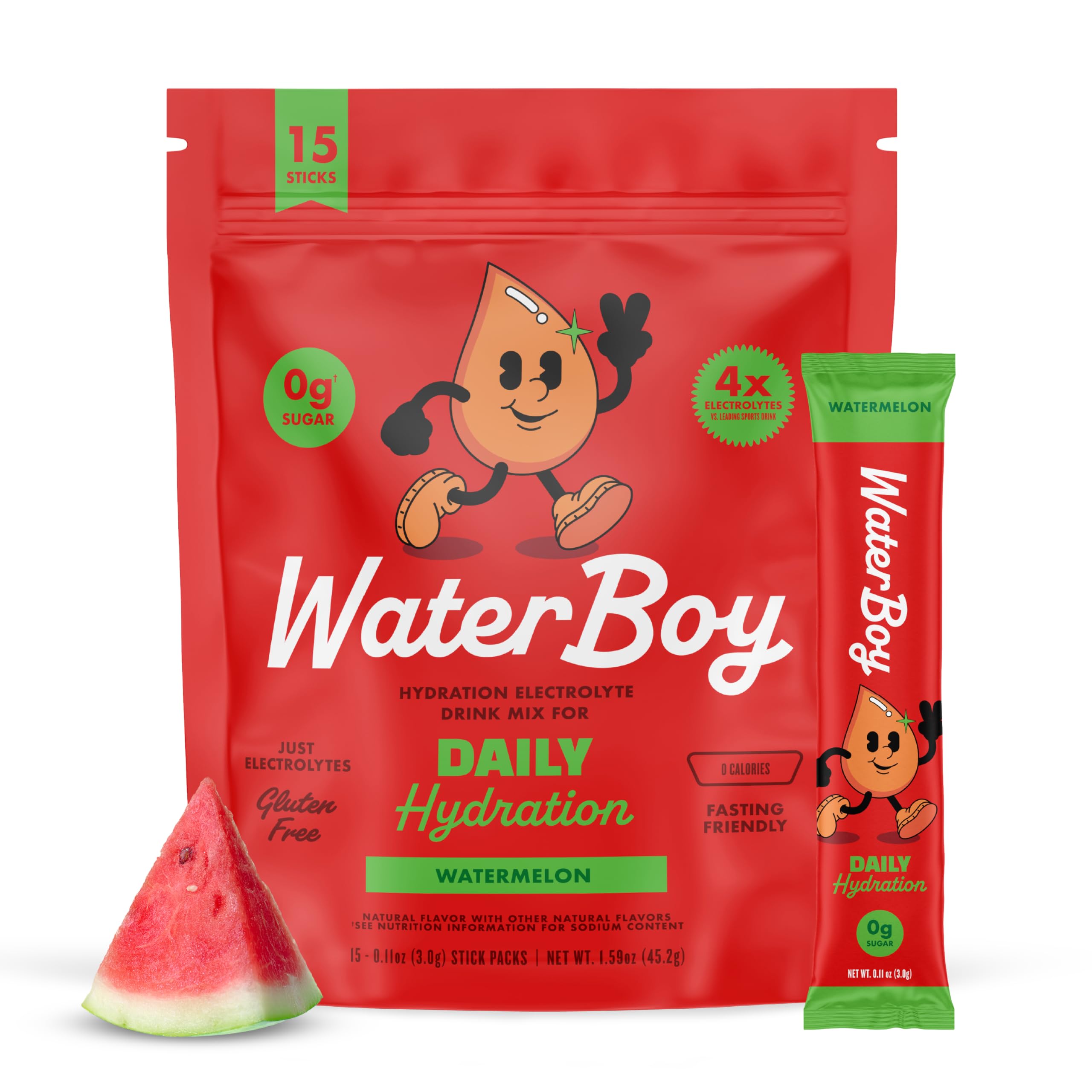 WaterBoy Daily Hydration Electrolyte Powder Drink Mix

