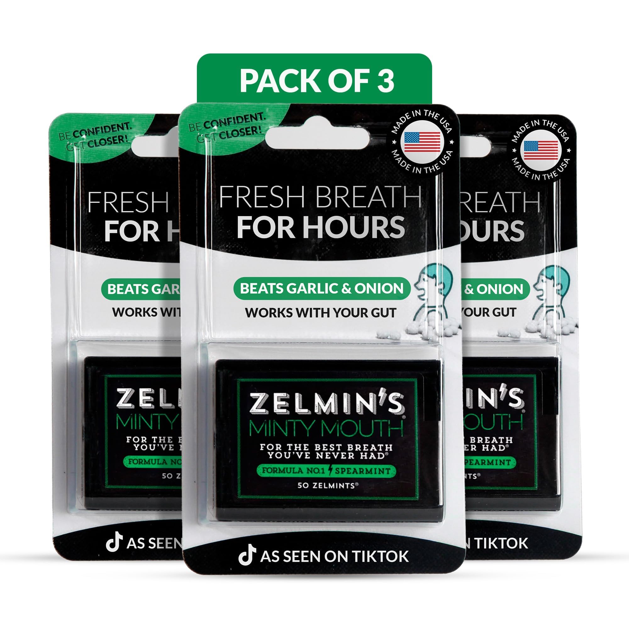 Zelmin's Mint Breath Mints - Alcohol-Free, Keto & Gluten-Free