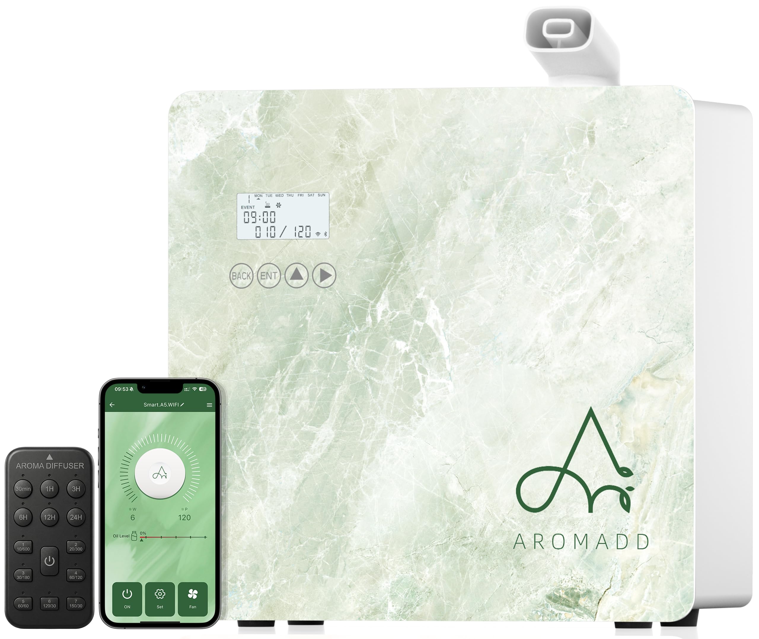 Aromadd HVAC Diffuser for Large Spaces, Waterless Diffusion