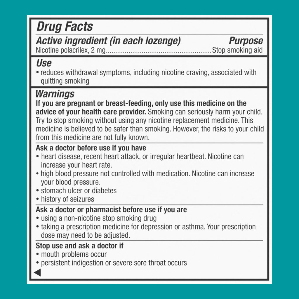 Nicorette 2 mg Ice Mint Coated Lozenges

