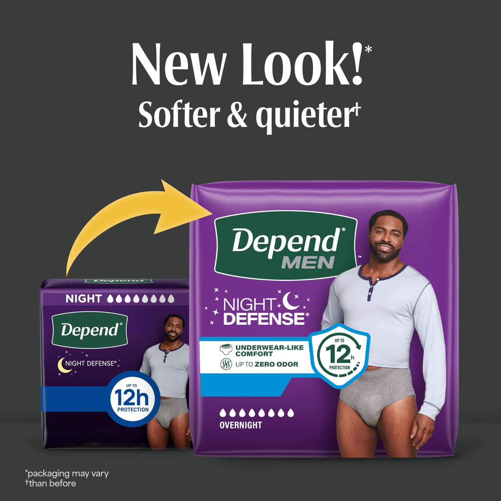 Depend Night Defense Incontinence Underwear for Men

