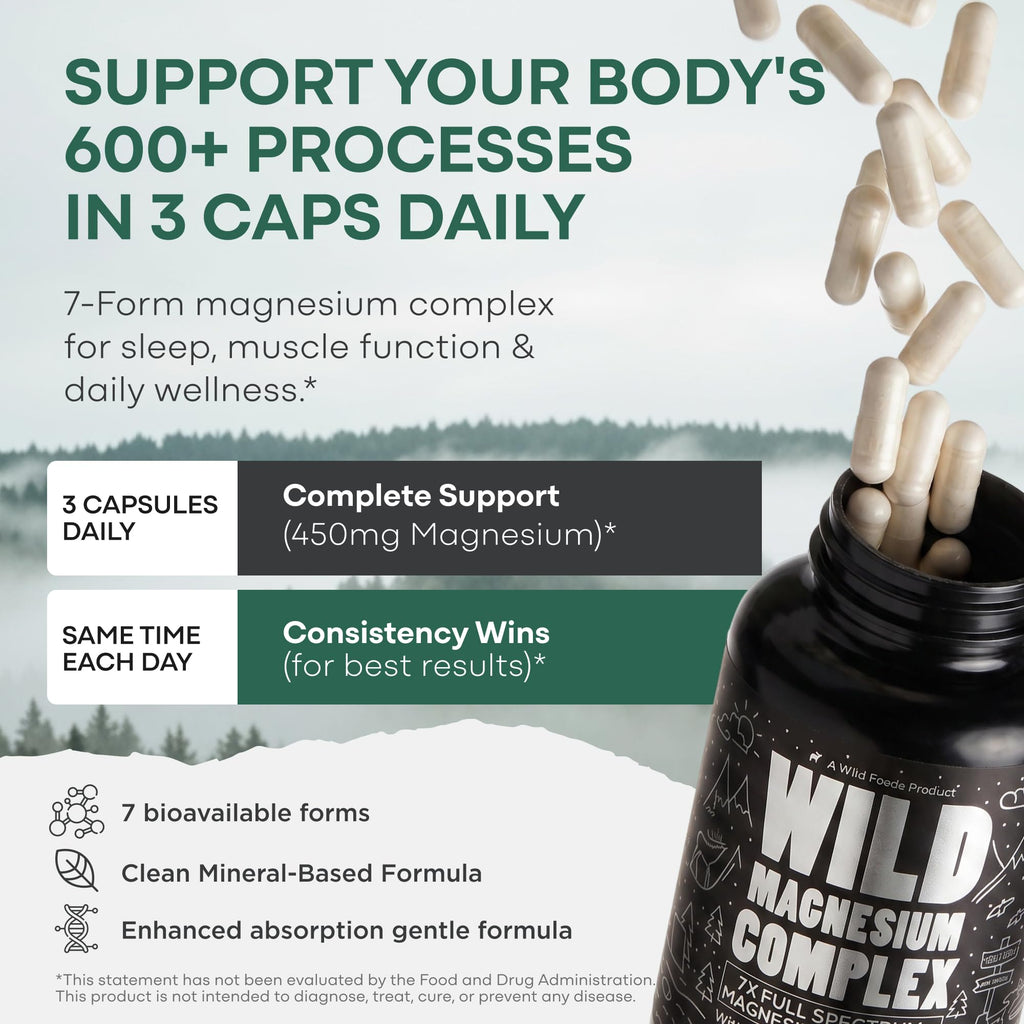 Wild Foods Magnesium Complex Supplement | Full Spectrum

