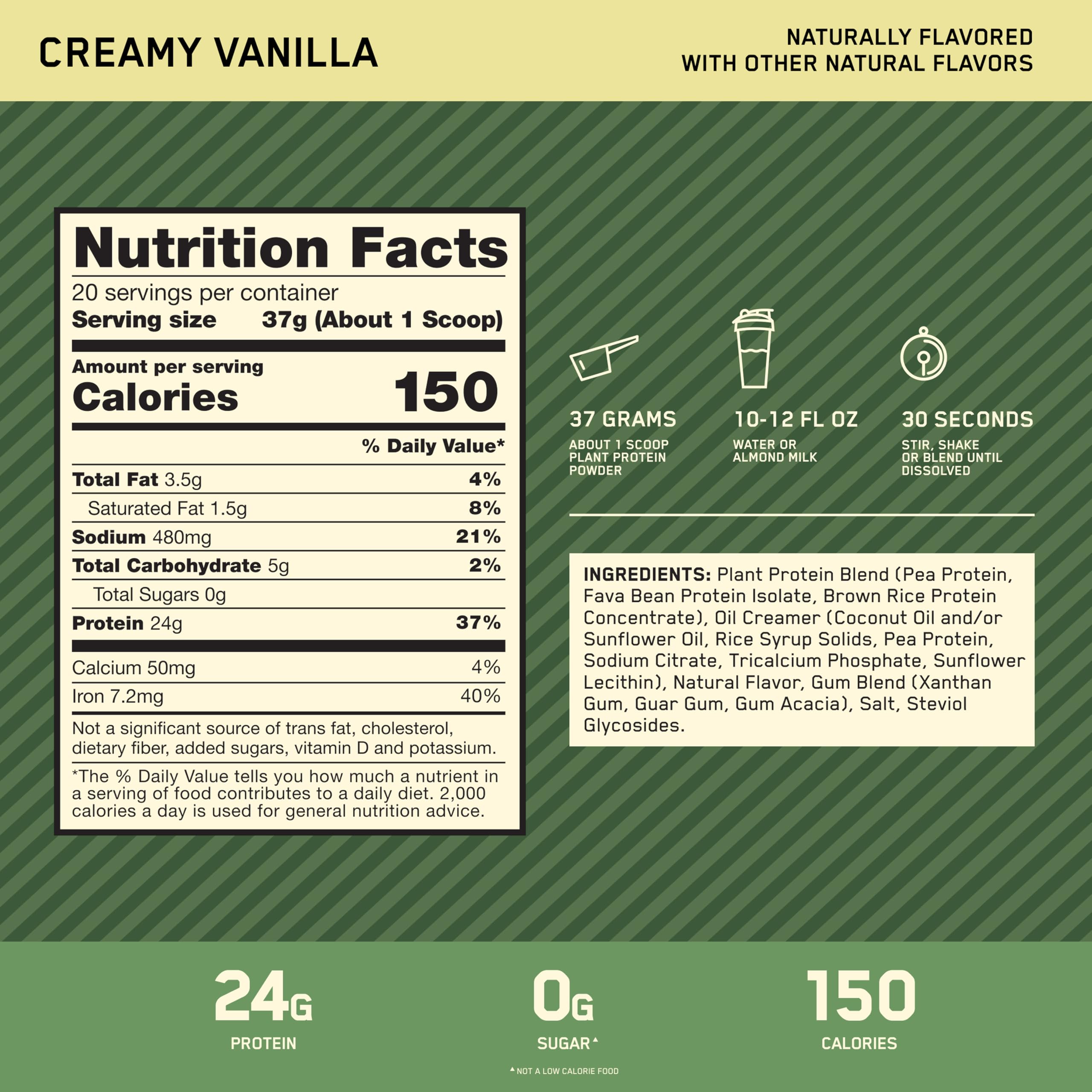 Plant Based Protein Powder by Optimum Nutrition

