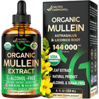 Mullein Drops for Lungs – USDA Organic Mullein Leaf Extract


