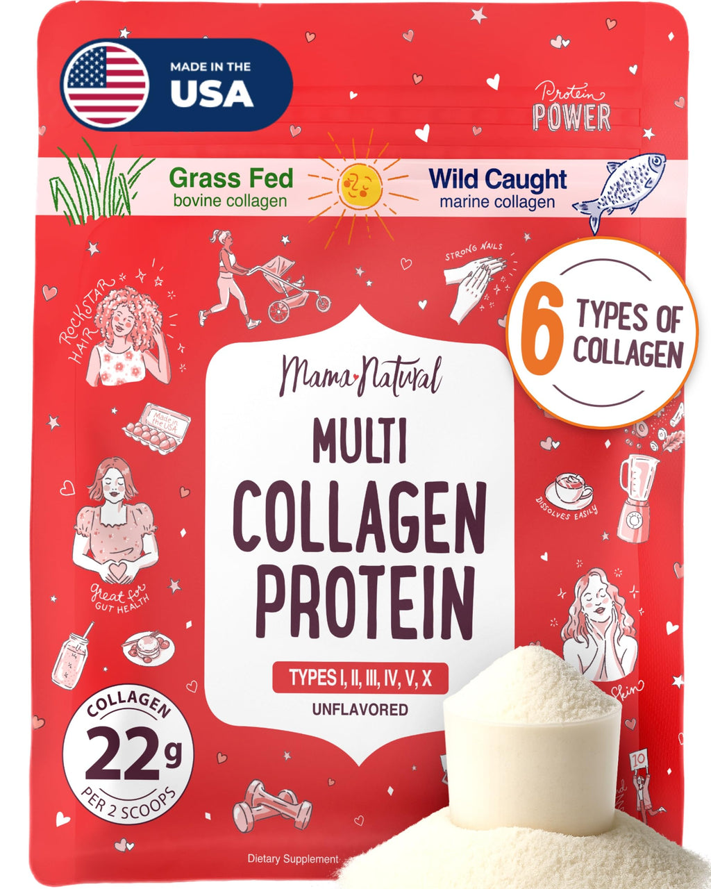 Mama Natural Multi-Collagen Protein Powder

