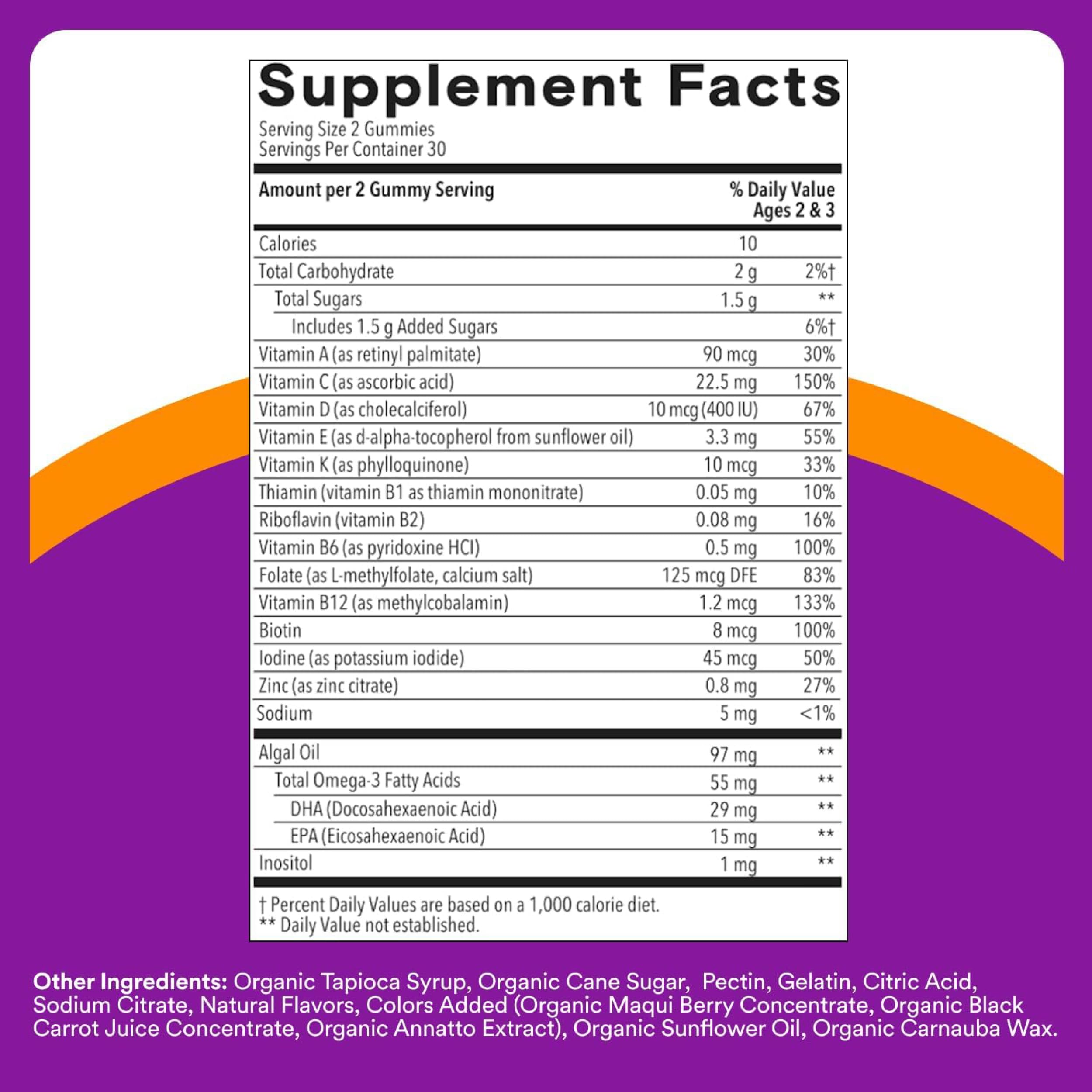 SmartyPants Toddler Multivitamin Gummies with Omega-3

