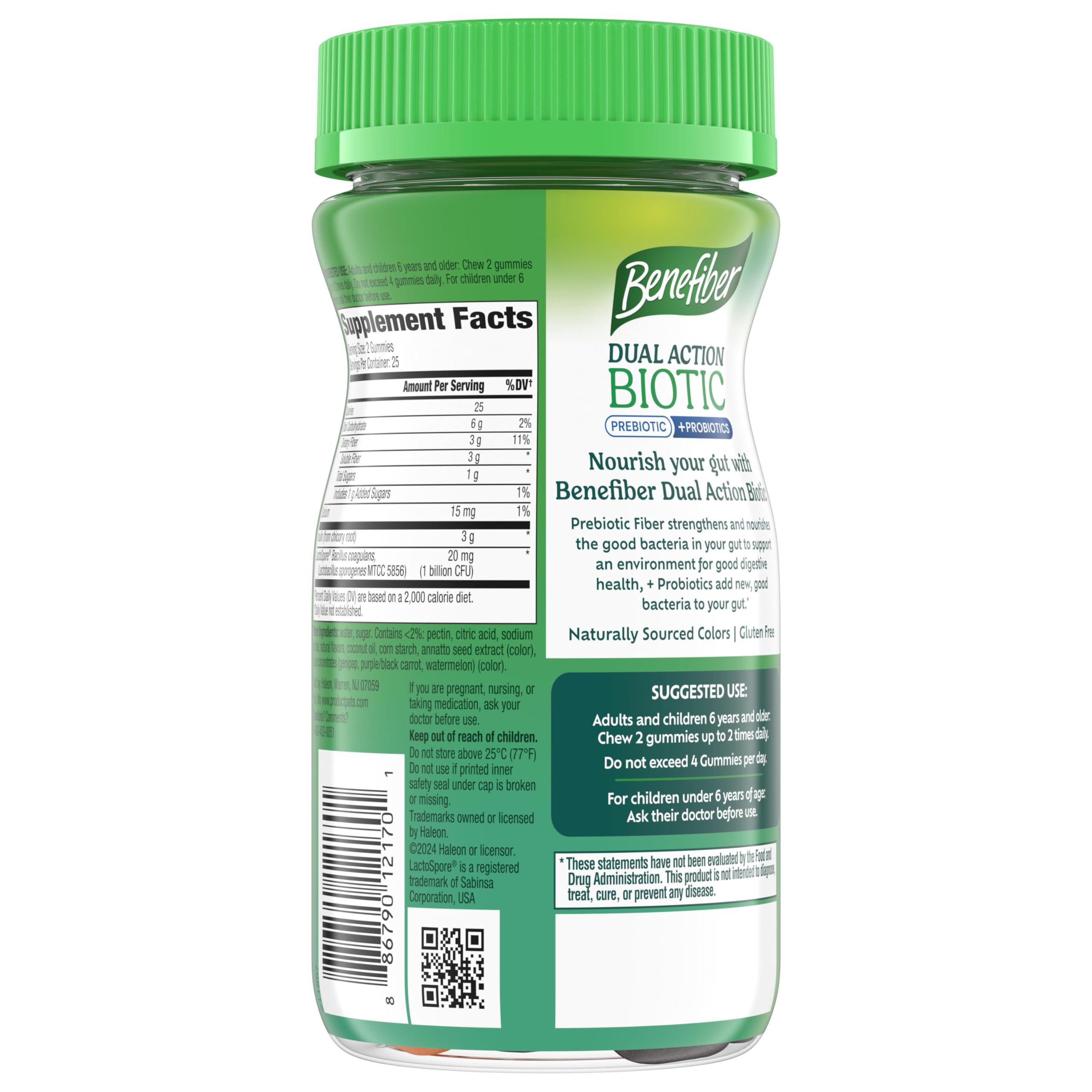 Benefiber Prebiotic Fiber Gummies with Probiotics

