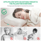 UTTU Cervical Pillow for Neck Pain Relief - Adjustable Foam


