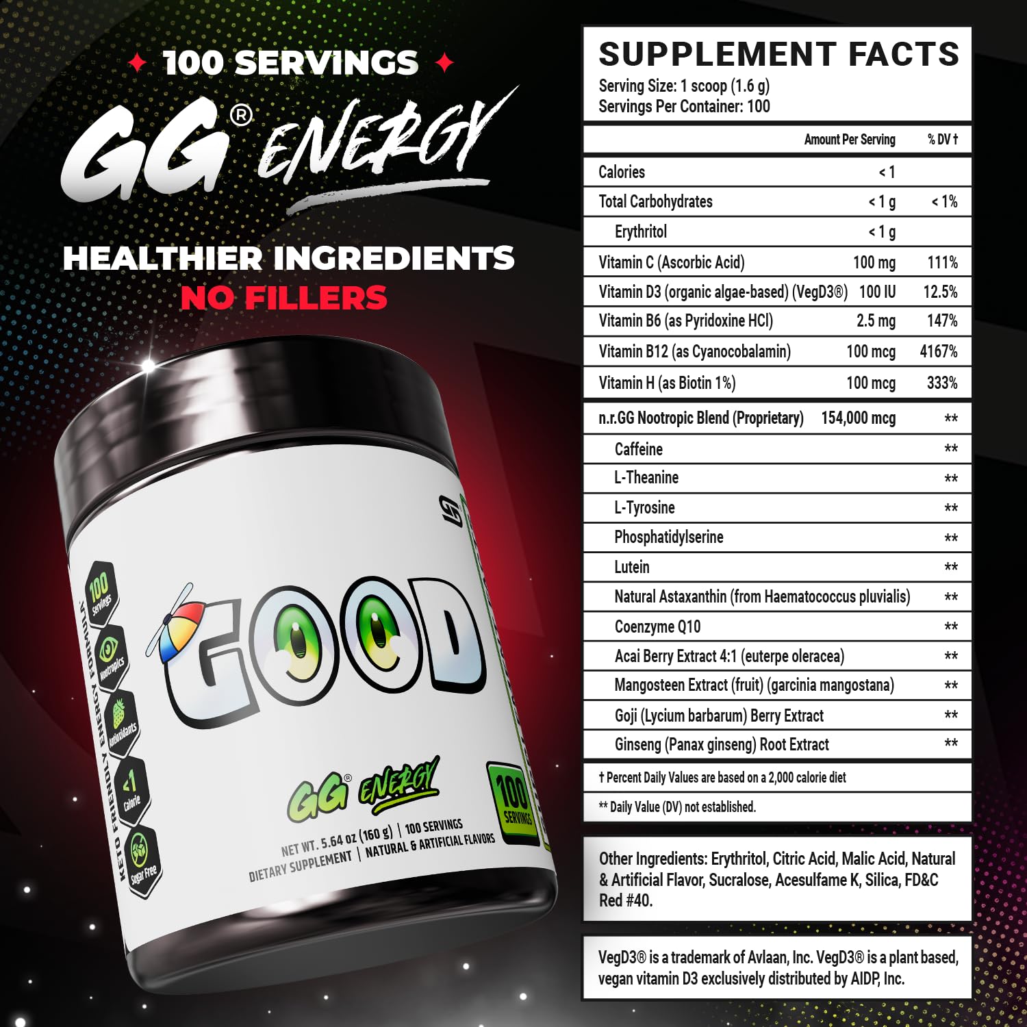 Gamer Supps GG Energy Powder for Gaming Performance

