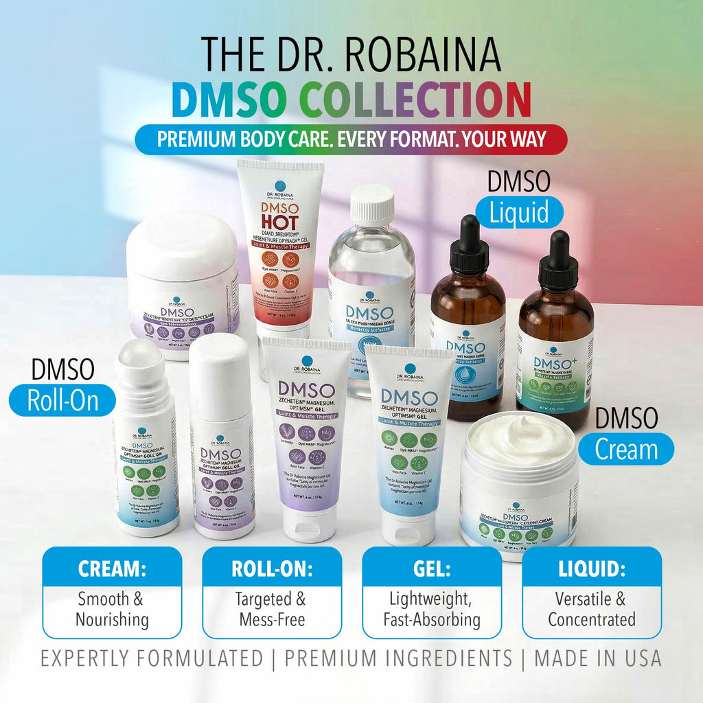 Dr. Robaina DMSO Roll-On for Skin Care | Arnica, Magnesium, Aloe & Vitamin E

