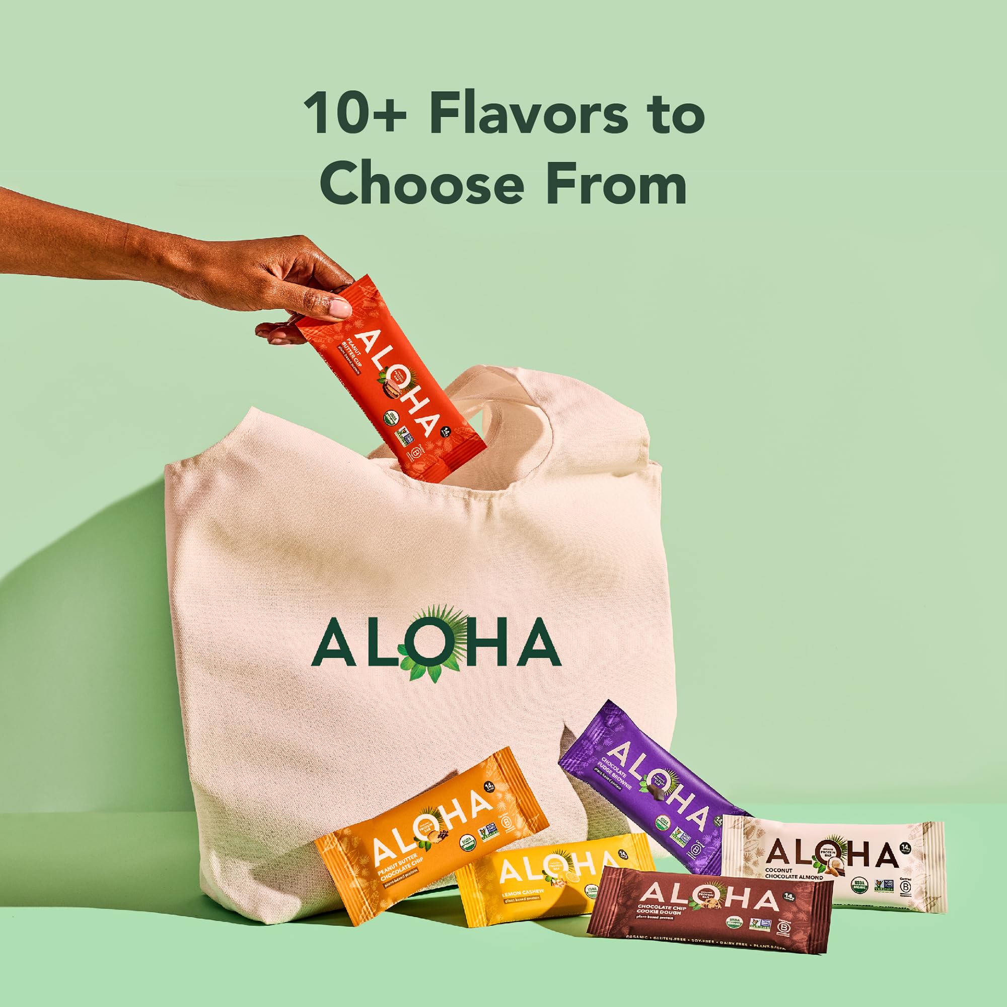ALOHA Organic Plant Based Protein Bars | Vegan & Gluten-Free

