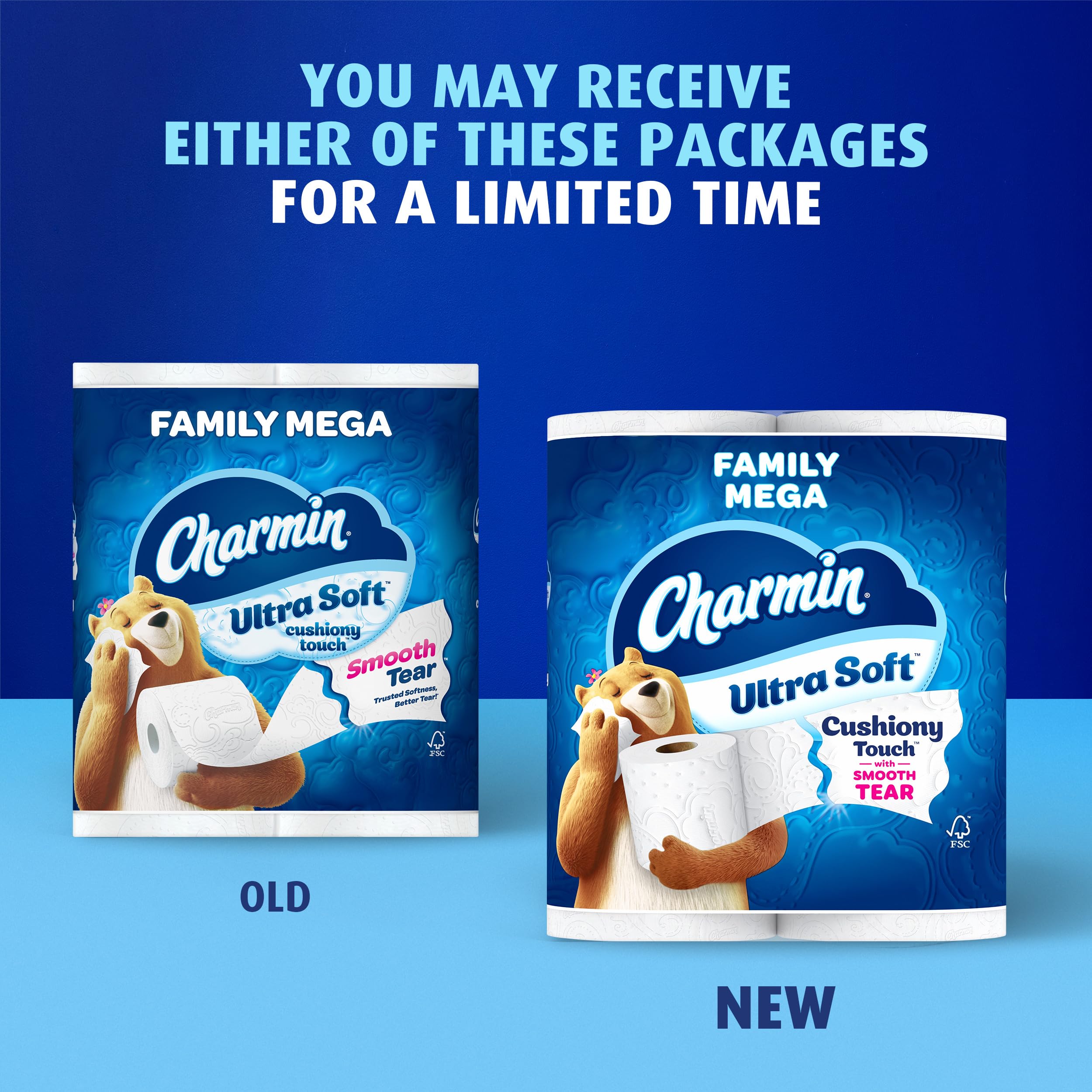 Charmin Ultra Soft Cushiony Touch Toilet Paper

