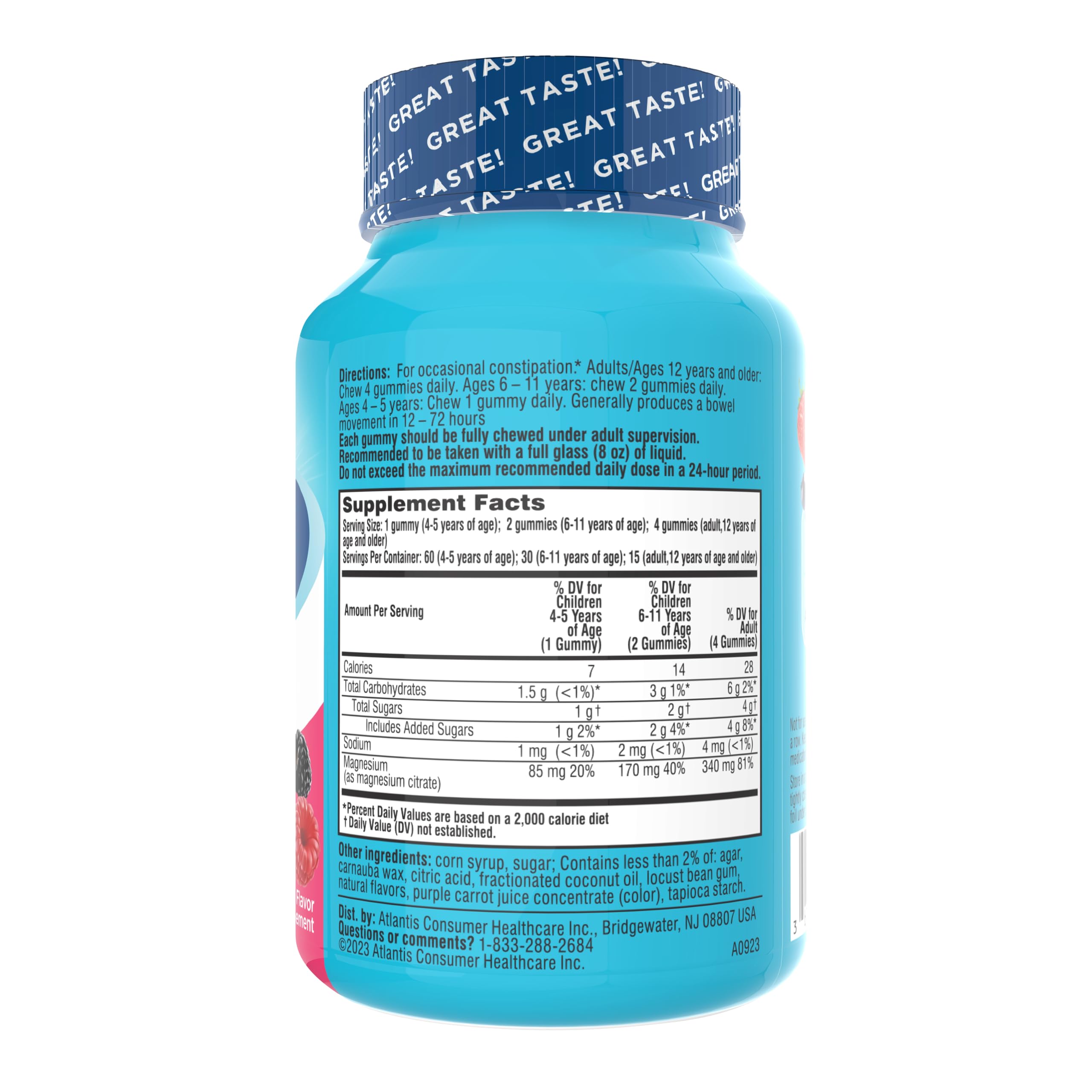 Colace Berry Flavored Stool Softener Gummies

